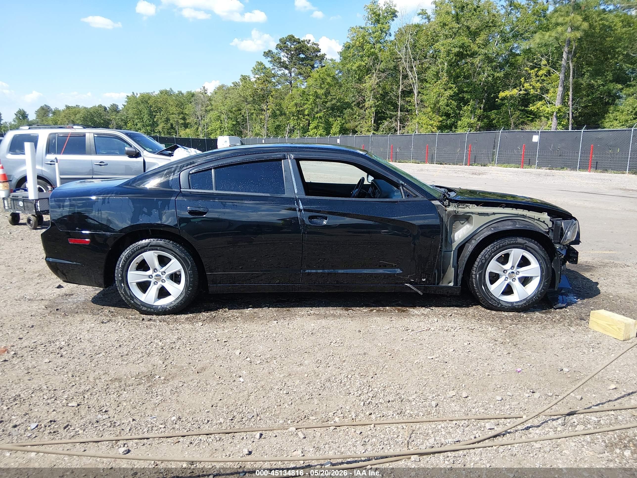 2014 Dodge Charger Se Black vin: 2C3CDXBG3EH342733