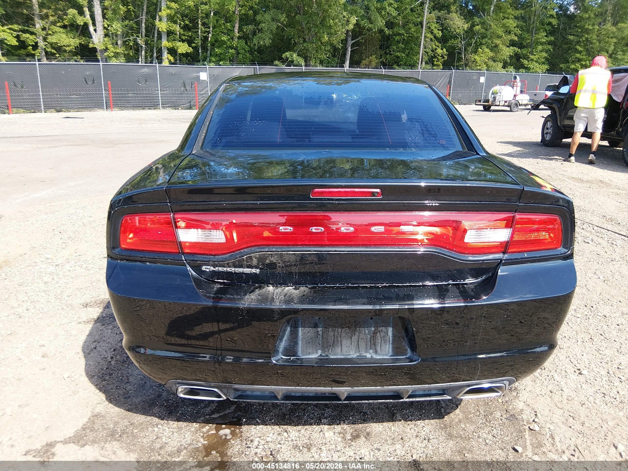 2014 Dodge Charger Se Black vin: 2C3CDXBG3EH342733