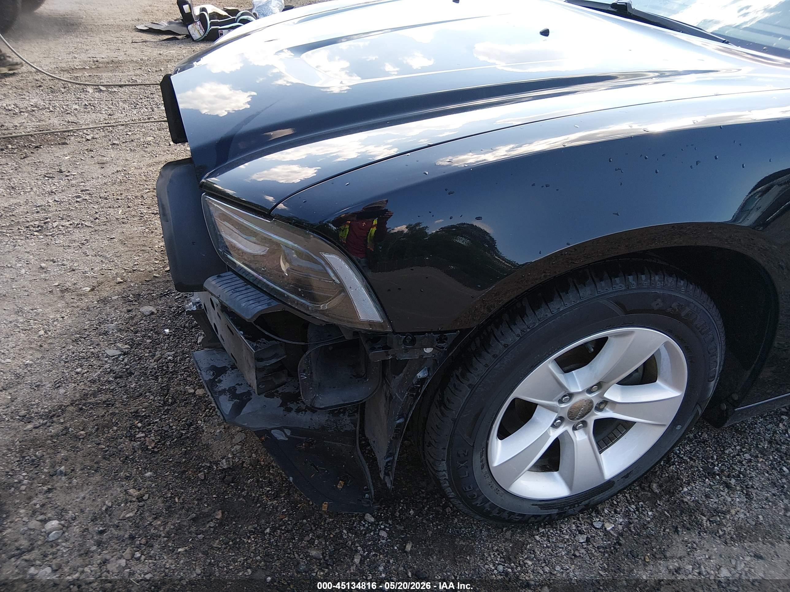 2014 Dodge Charger Se Black vin: 2C3CDXBG3EH342733