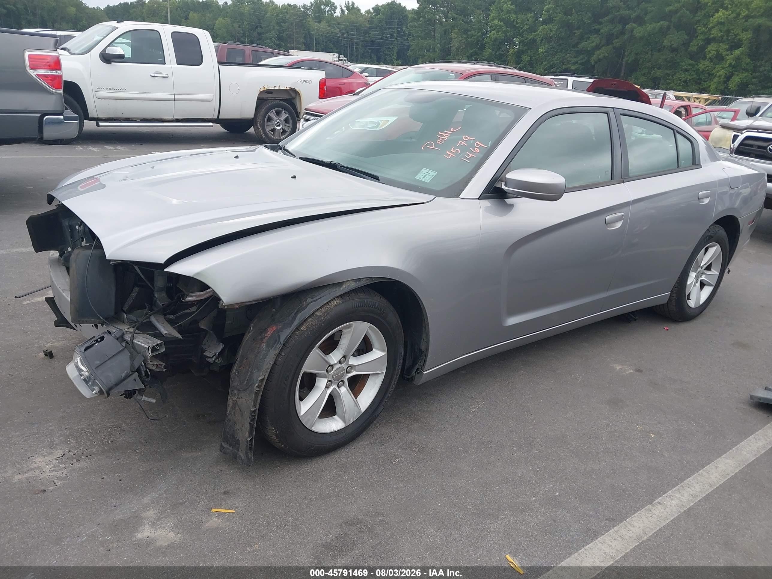 2014 Dodge Charger Se Gray vin: 2C3CDXBG3EH348600