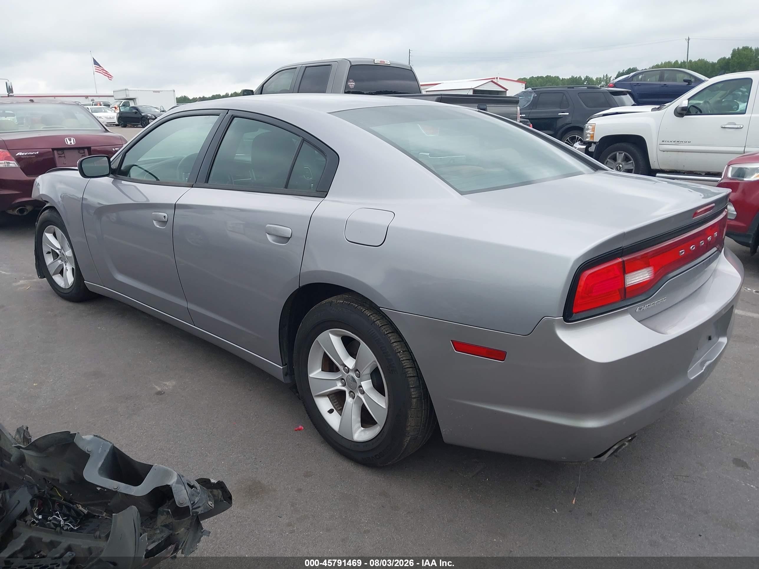 2014 Dodge Charger Se Gray vin: 2C3CDXBG3EH348600