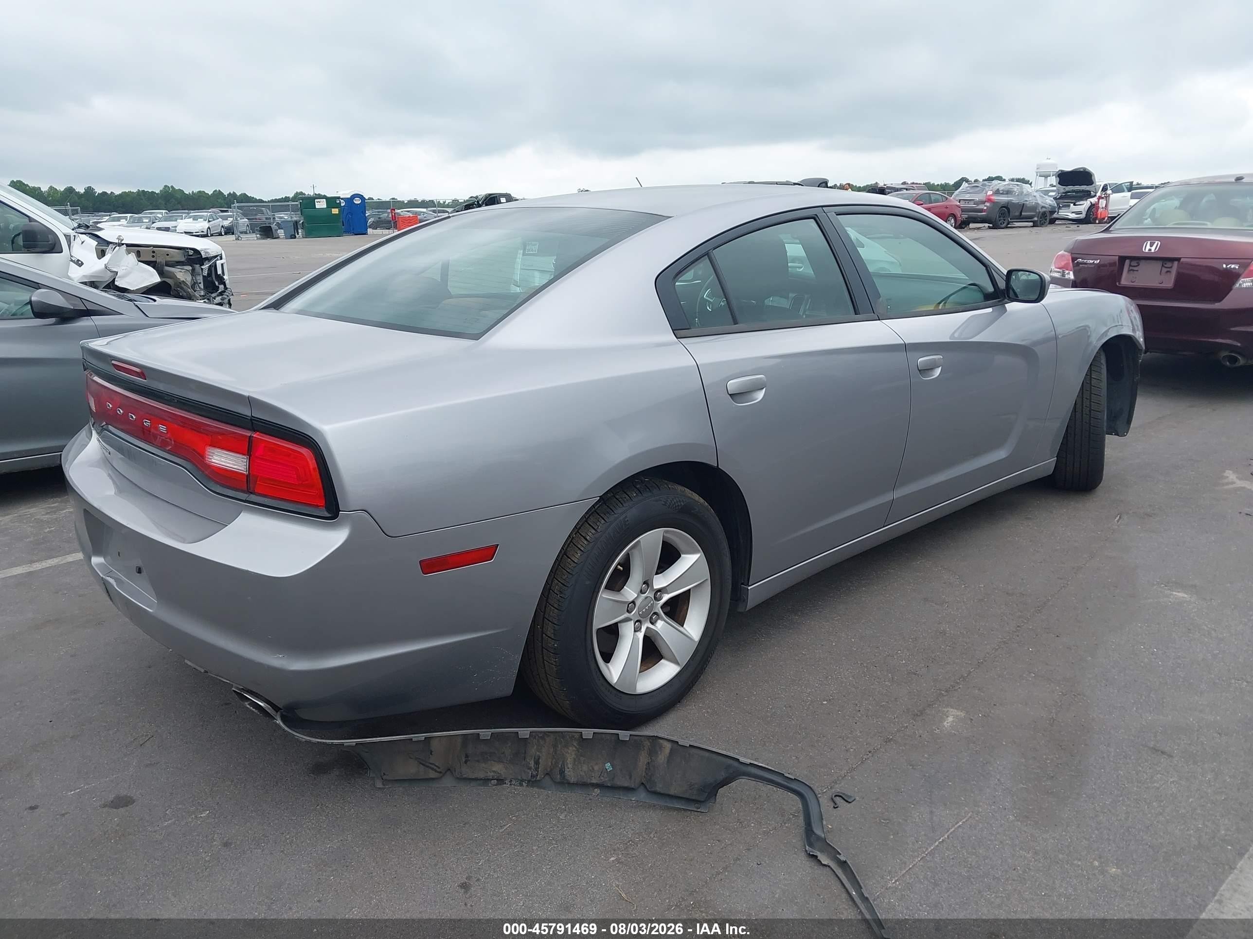 2014 Dodge Charger Se Gray vin: 2C3CDXBG3EH348600