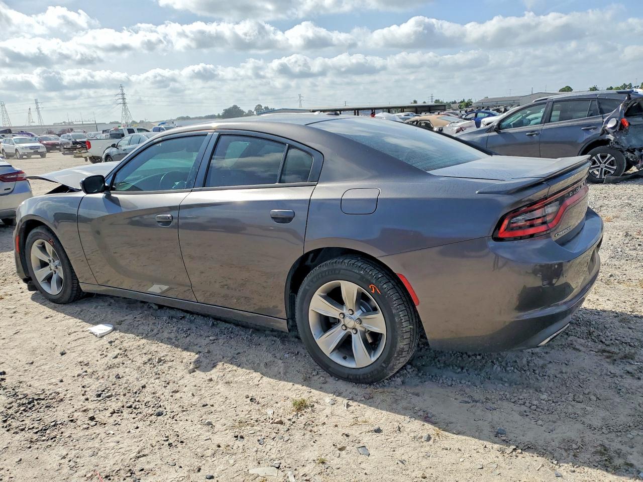 2015 Dodge Charger Gray vin: 2C3CDXBG3FH725041