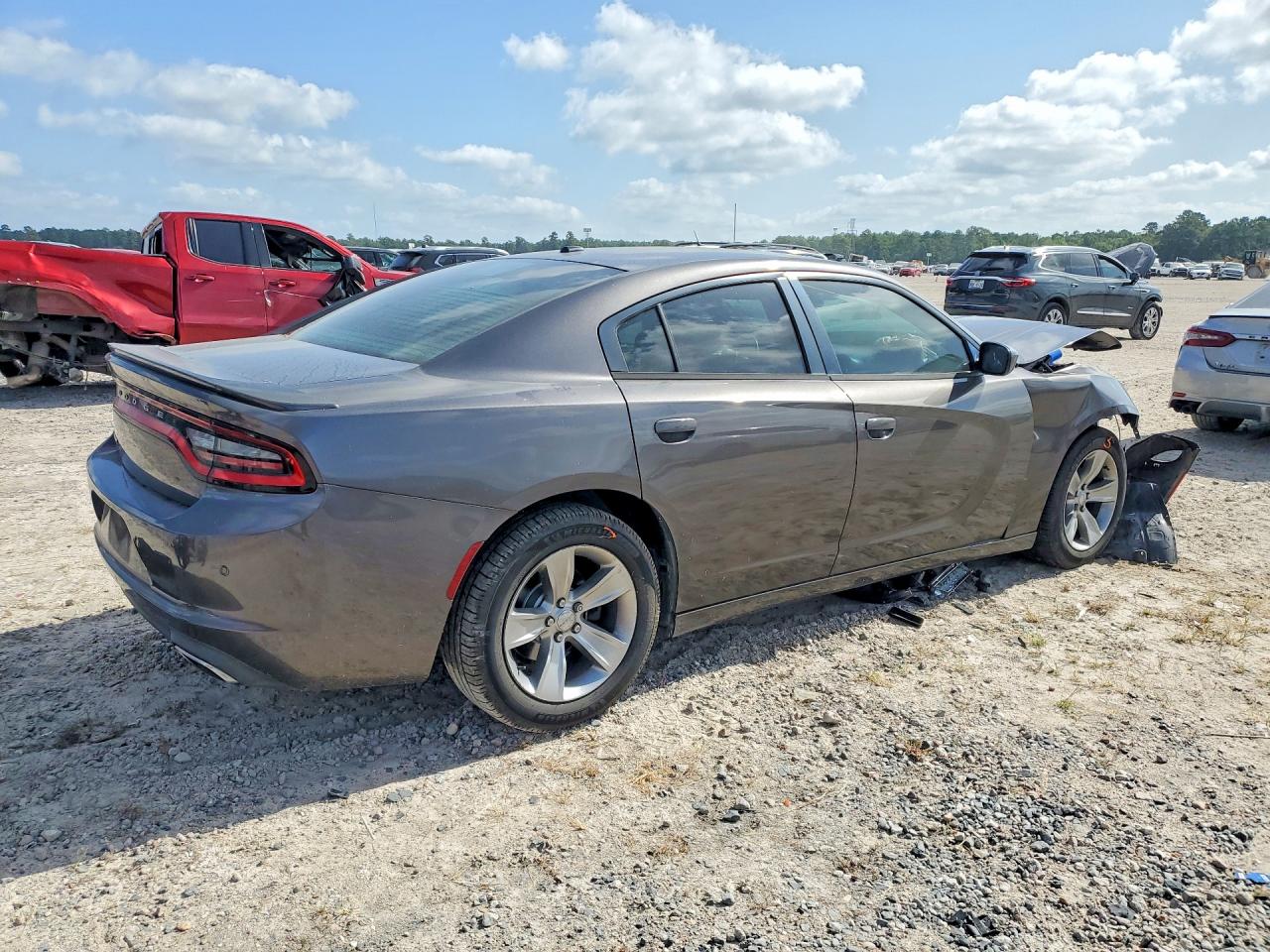 2015 Dodge Charger Gray vin: 2C3CDXBG3FH725041