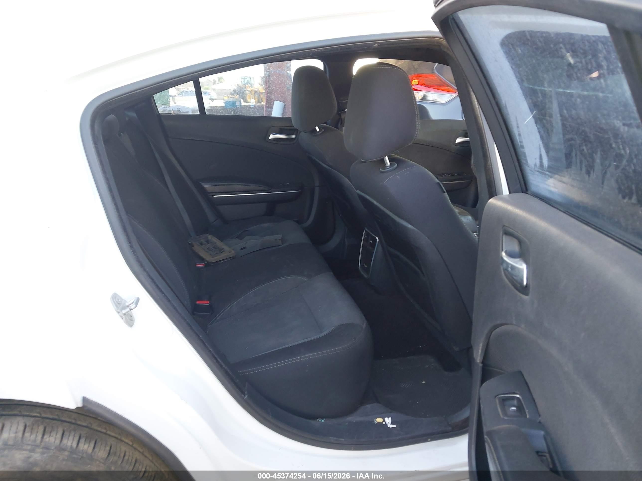 2015 Dodge Charger Se White vin: 2C3CDXBG3FH753132