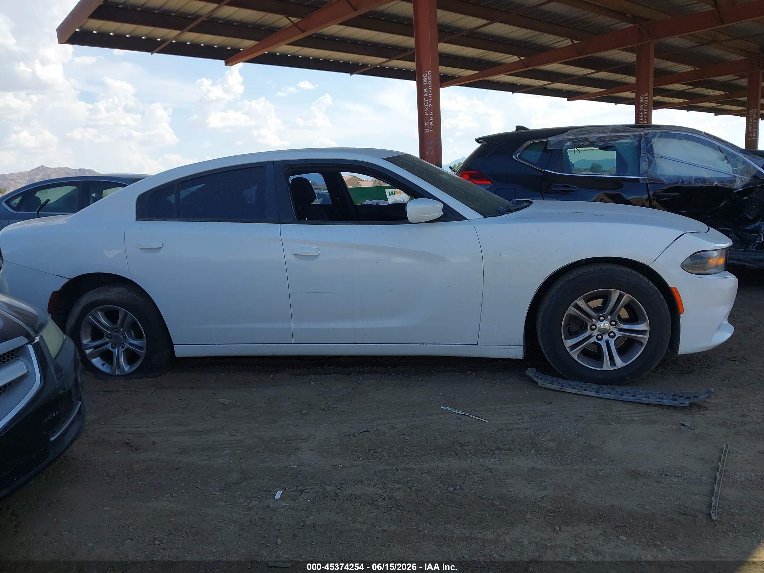 2015 Dodge Charger Se White vin: 2C3CDXBG3FH753132