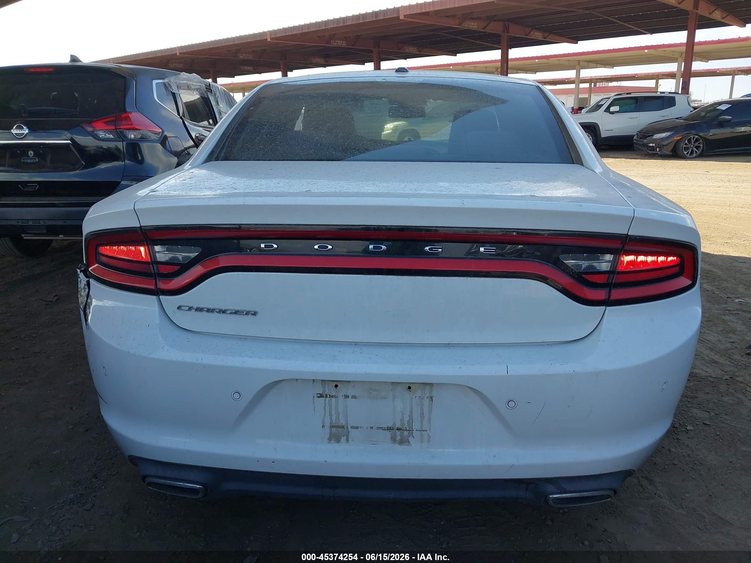 2015 Dodge Charger Se White vin: 2C3CDXBG3FH753132