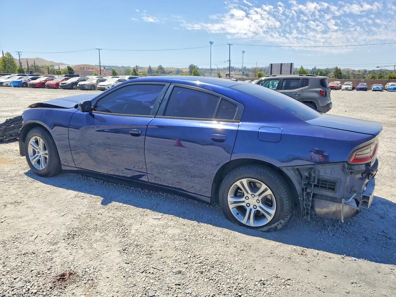 2015 Dodge Charger Se Blue vin: 2C3CDXBG3FH761859