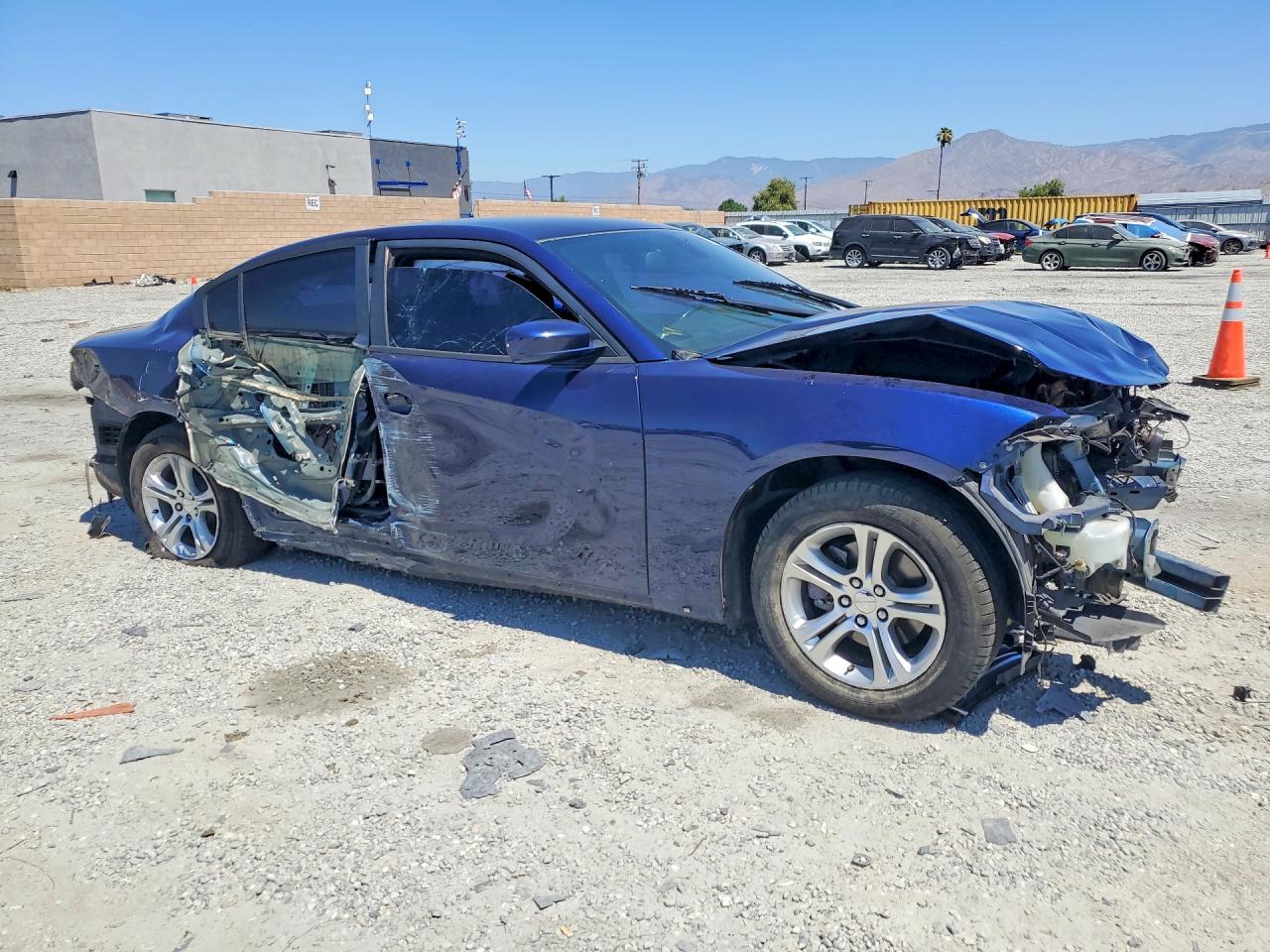 2015 Dodge Charger Se Blue vin: 2C3CDXBG3FH761859