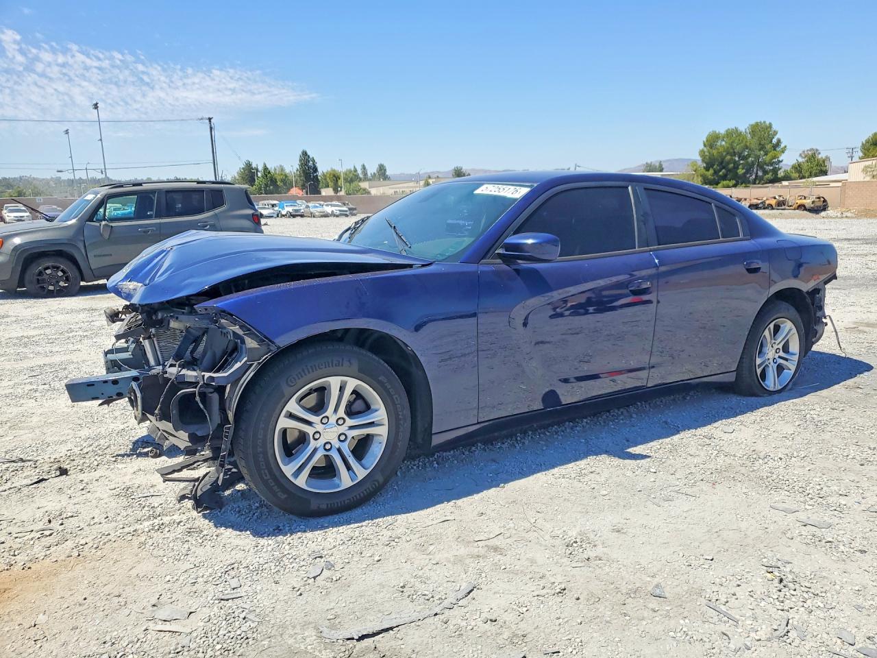 2015 Dodge Charger Se Blue vin: 2C3CDXBG3FH761859