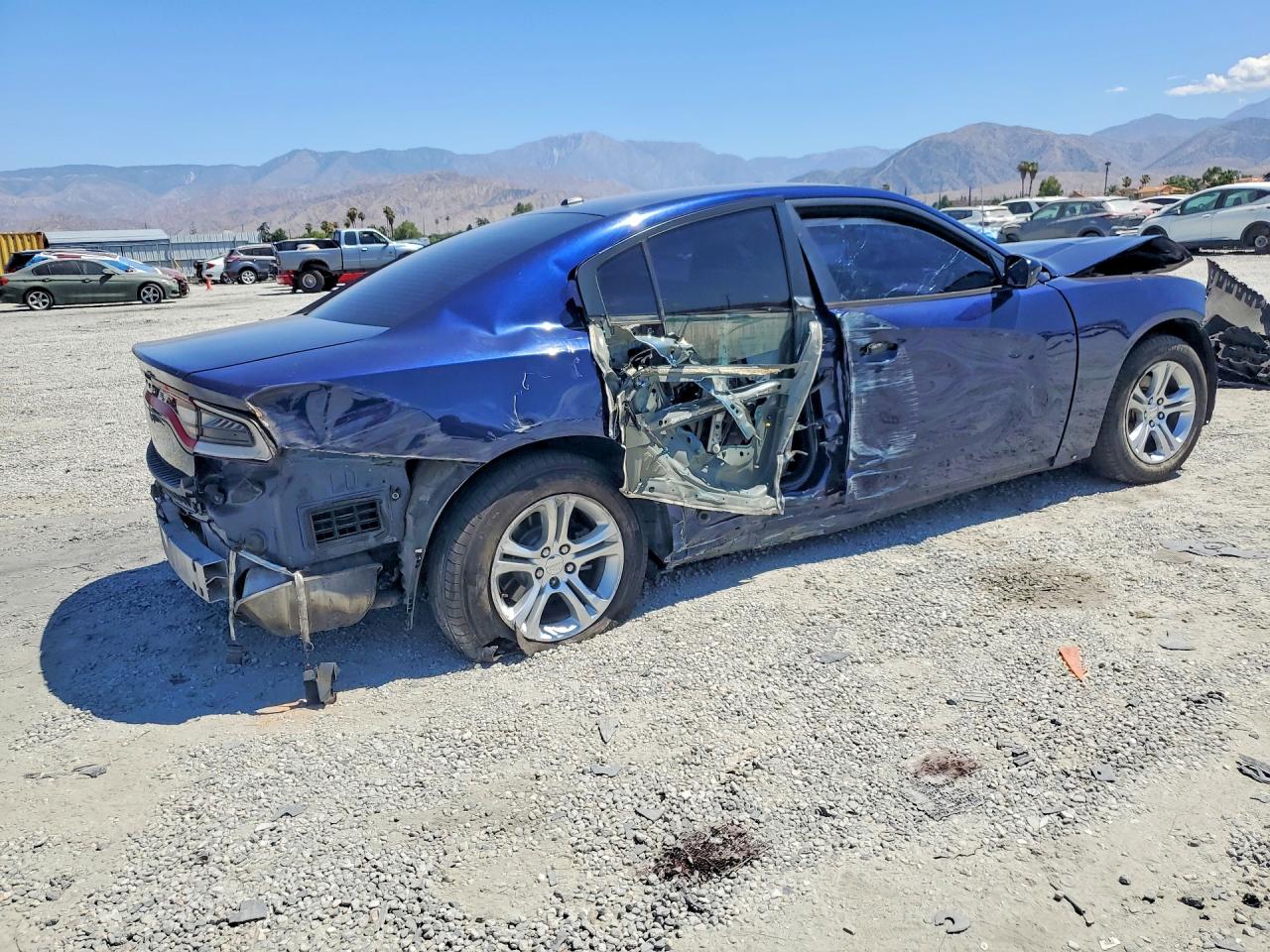 2015 Dodge Charger Se Blue vin: 2C3CDXBG3FH761859