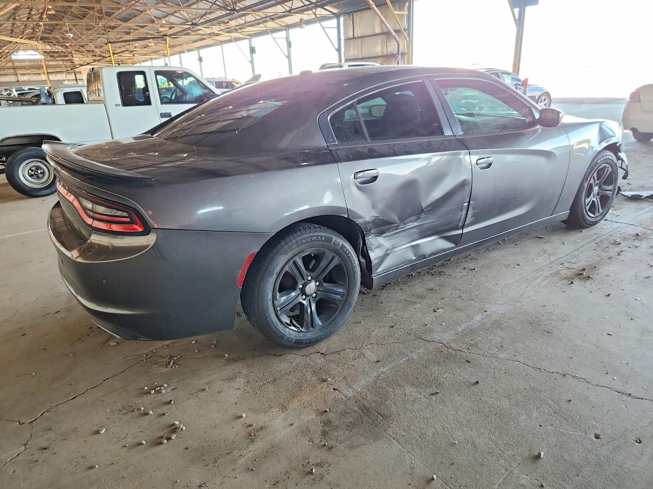 2015 Dodge Charger Se Gray vin: 2C3CDXBG3FH776376