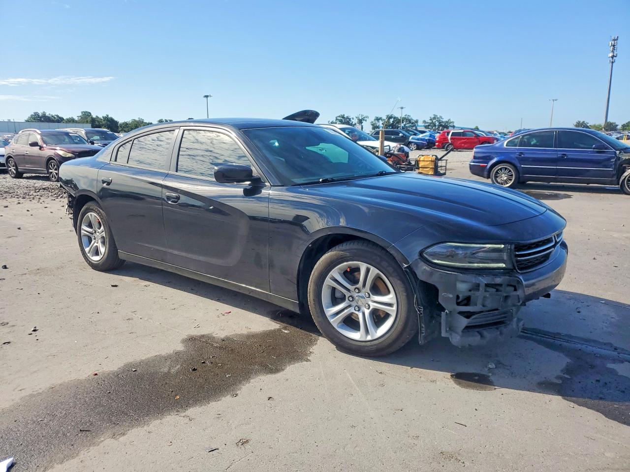 2015 Dodge Charger Se Black vin: 2C3CDXBG3FH847978