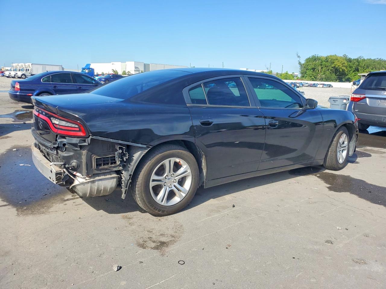 2015 Dodge Charger Se Black vin: 2C3CDXBG3FH847978