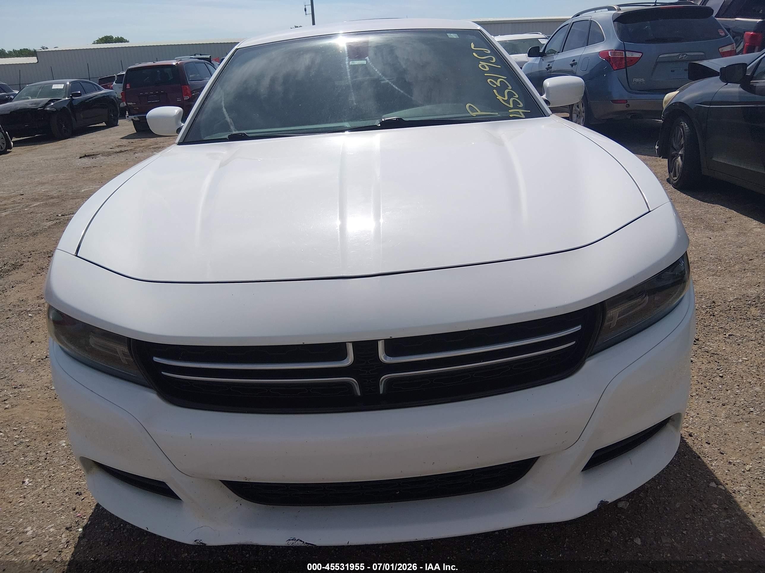 2015 Dodge Charger Se White vin: 2C3CDXBG3FH848161