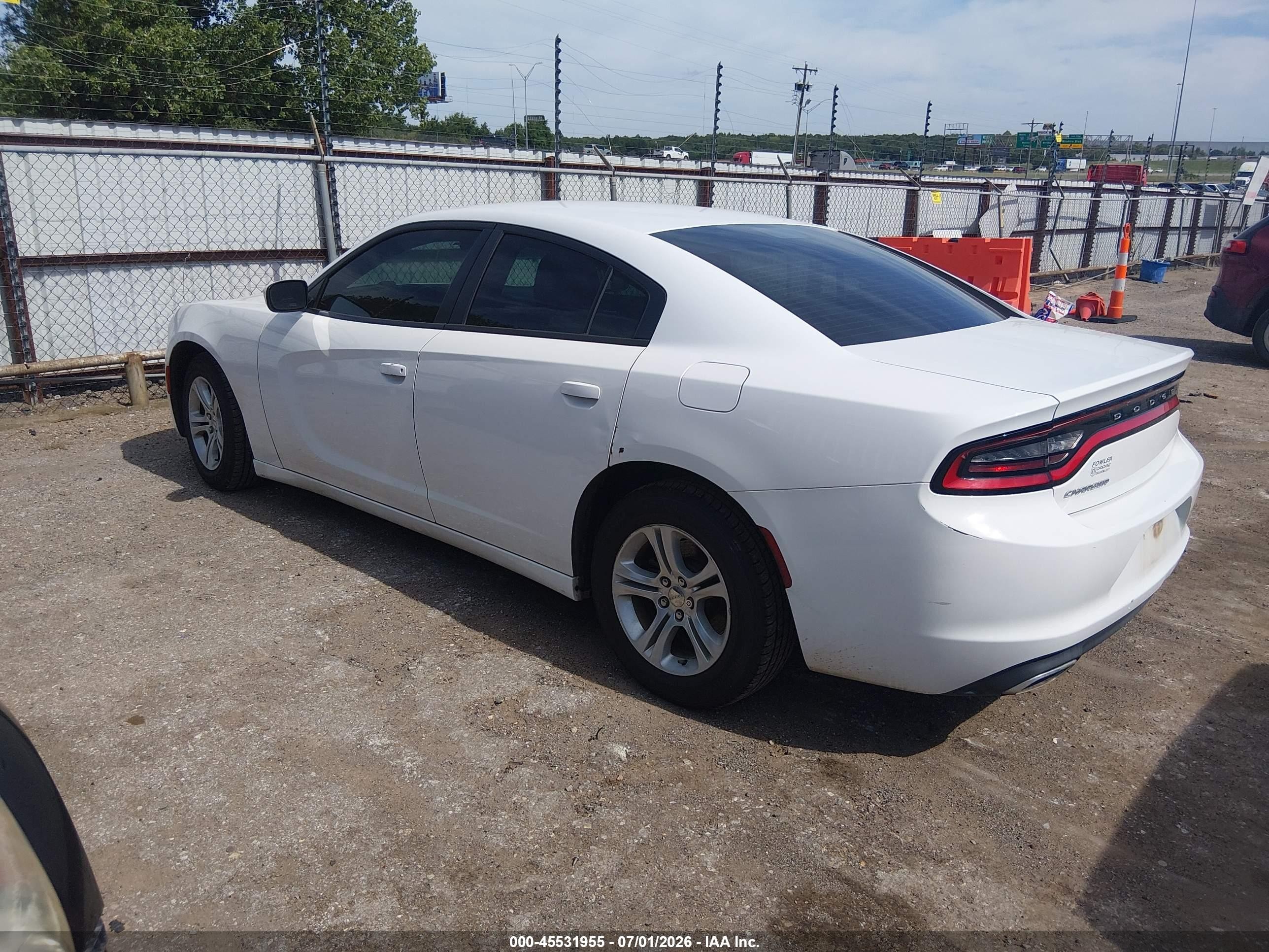 2015 Dodge Charger Se White vin: 2C3CDXBG3FH848161