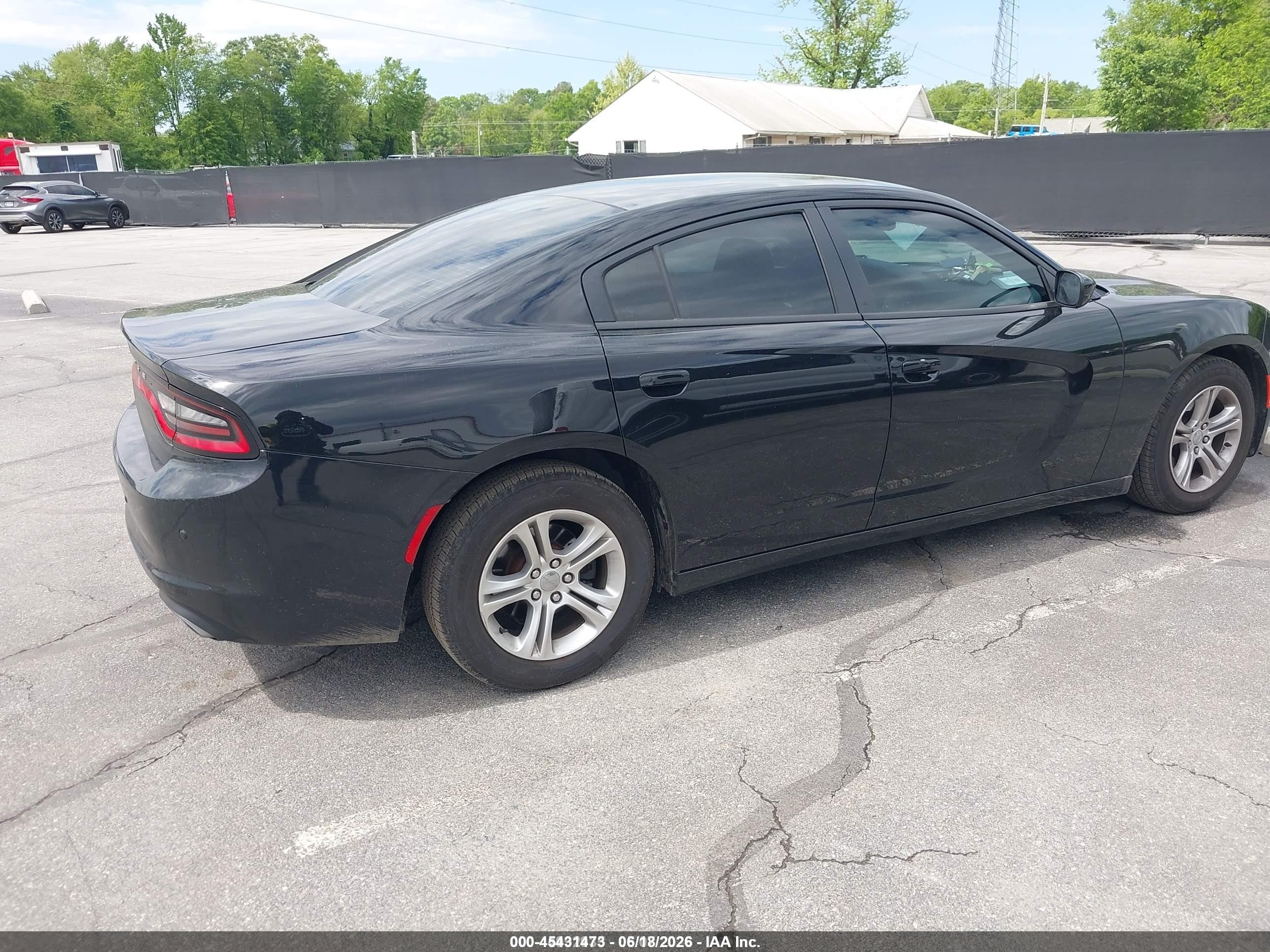 2015 Dodge Charger Se Black vin: 2C3CDXBG3FH865784