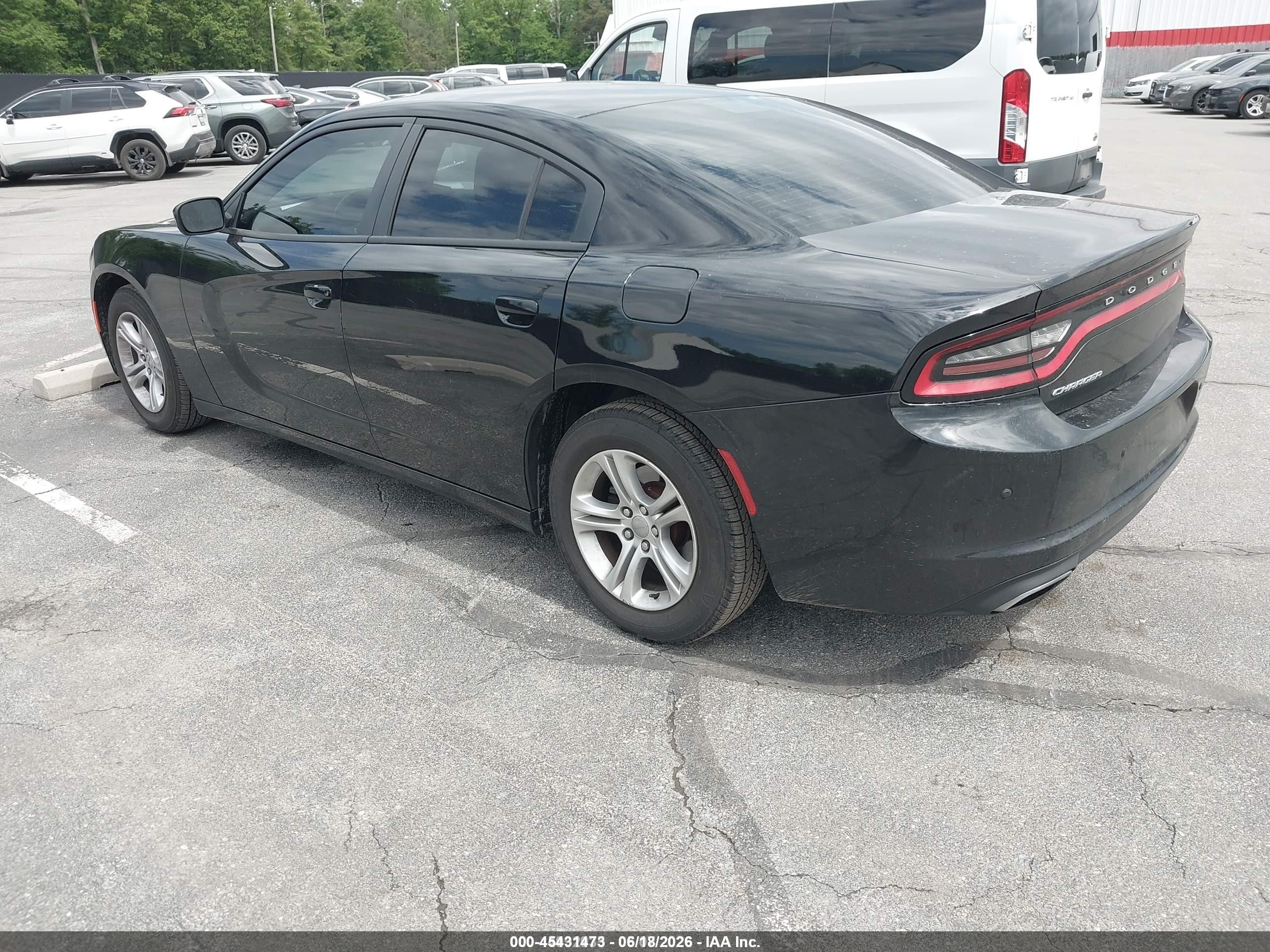 2015 Dodge Charger Se Black vin: 2C3CDXBG3FH865784