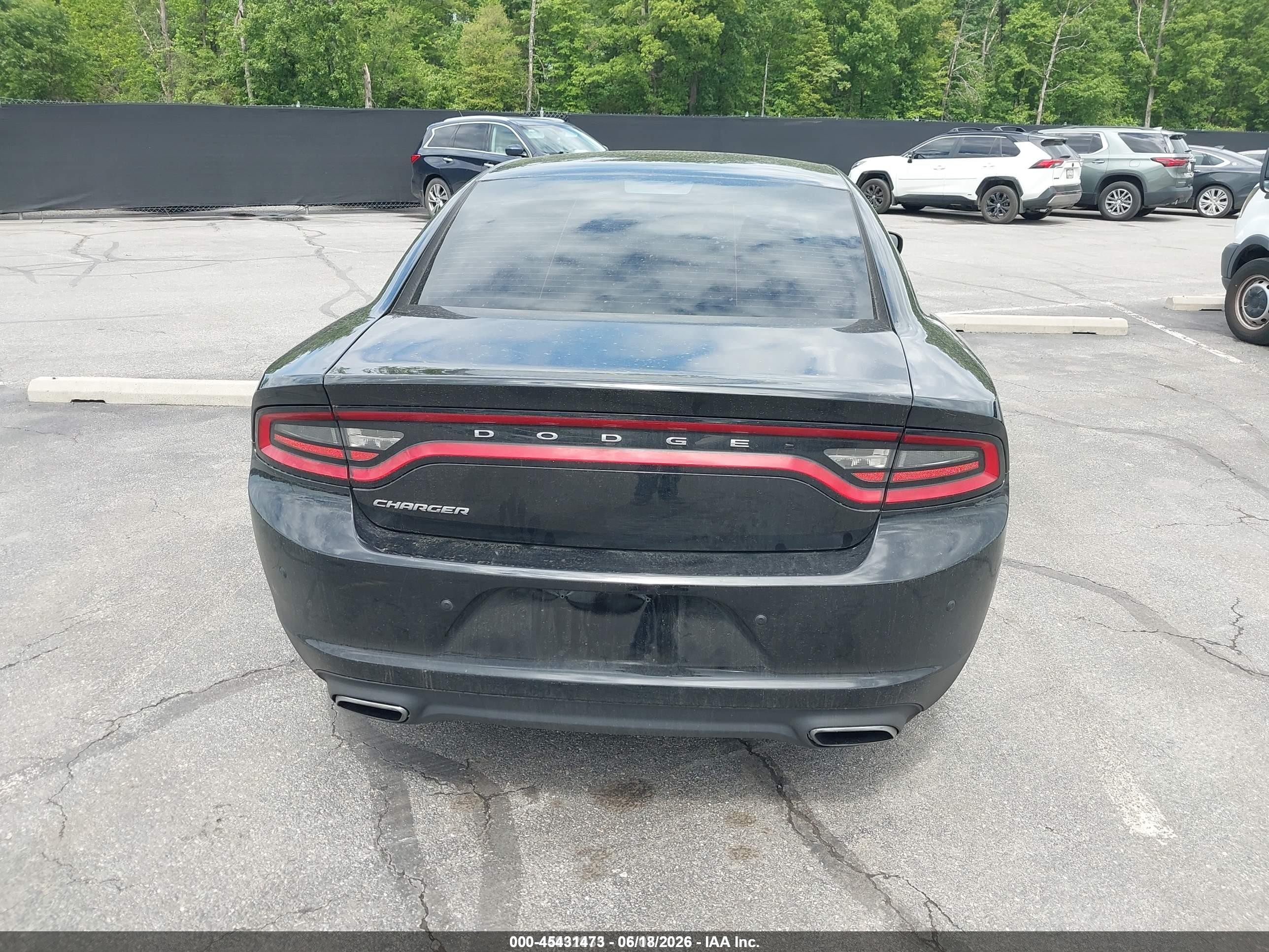 2015 Dodge Charger Se Black vin: 2C3CDXBG3FH865784