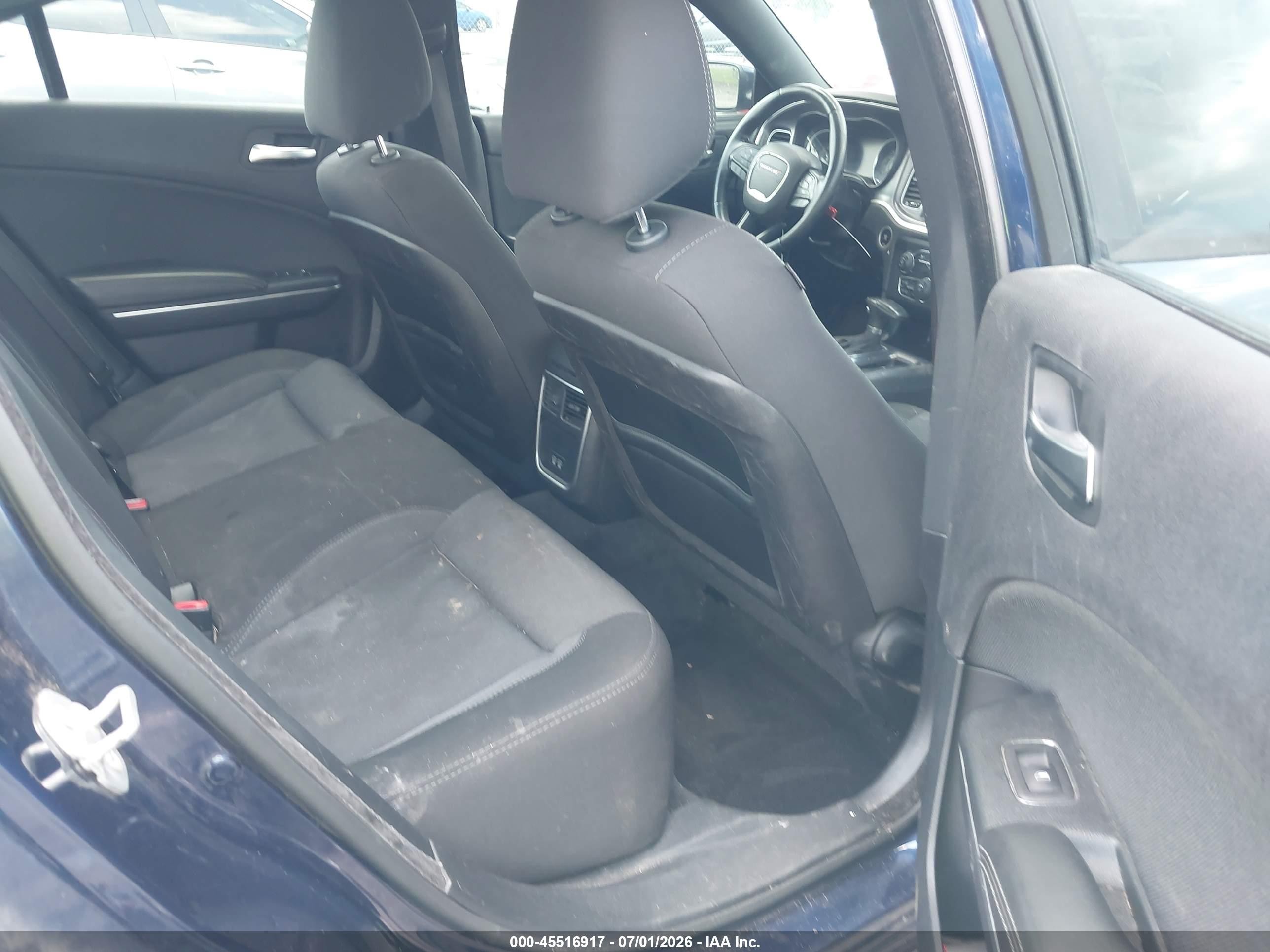 2015 Dodge Charger Se Blue vin: 2C3CDXBG3FH897053