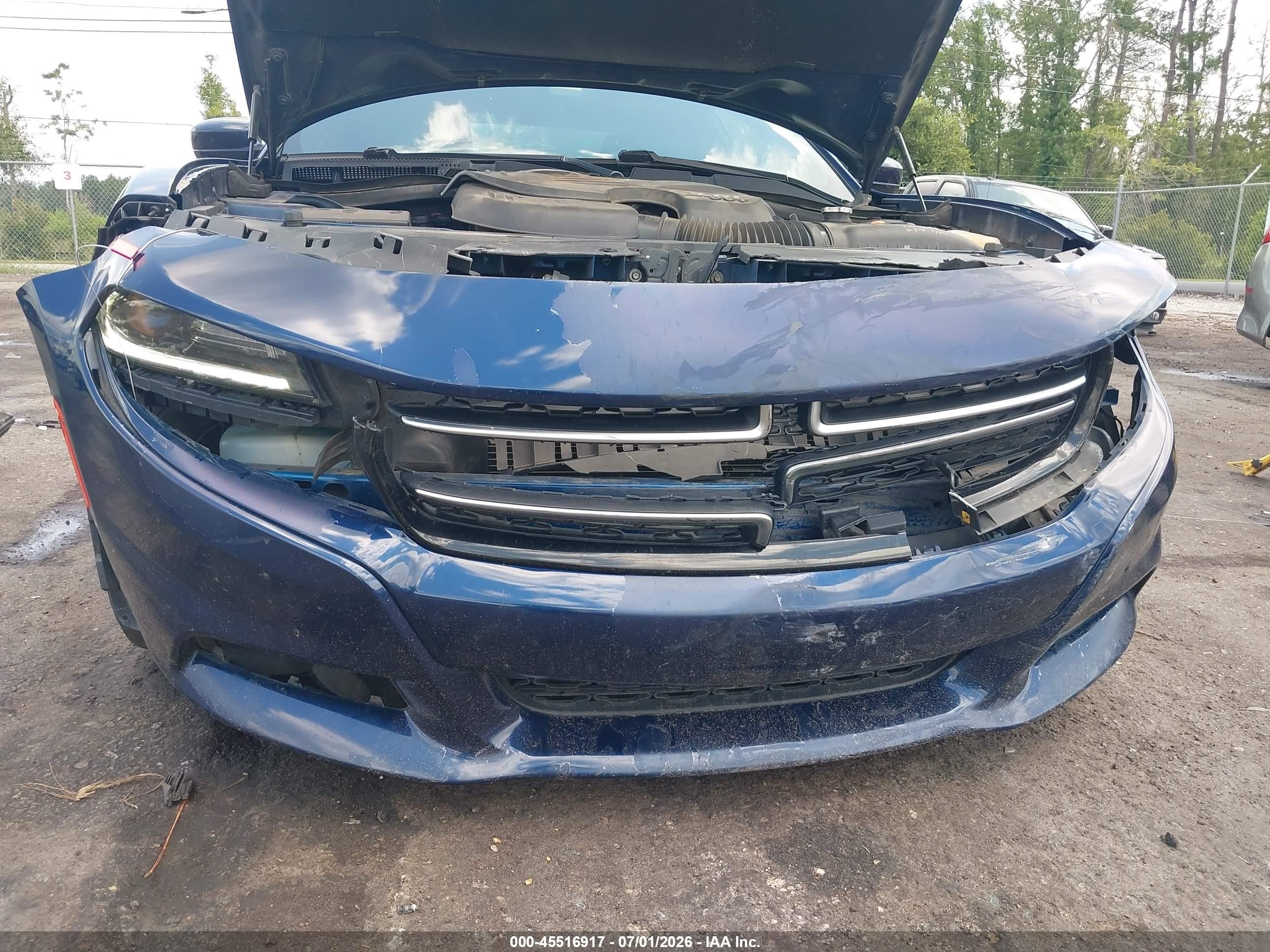 2015 Dodge Charger Se Blue vin: 2C3CDXBG3FH897053