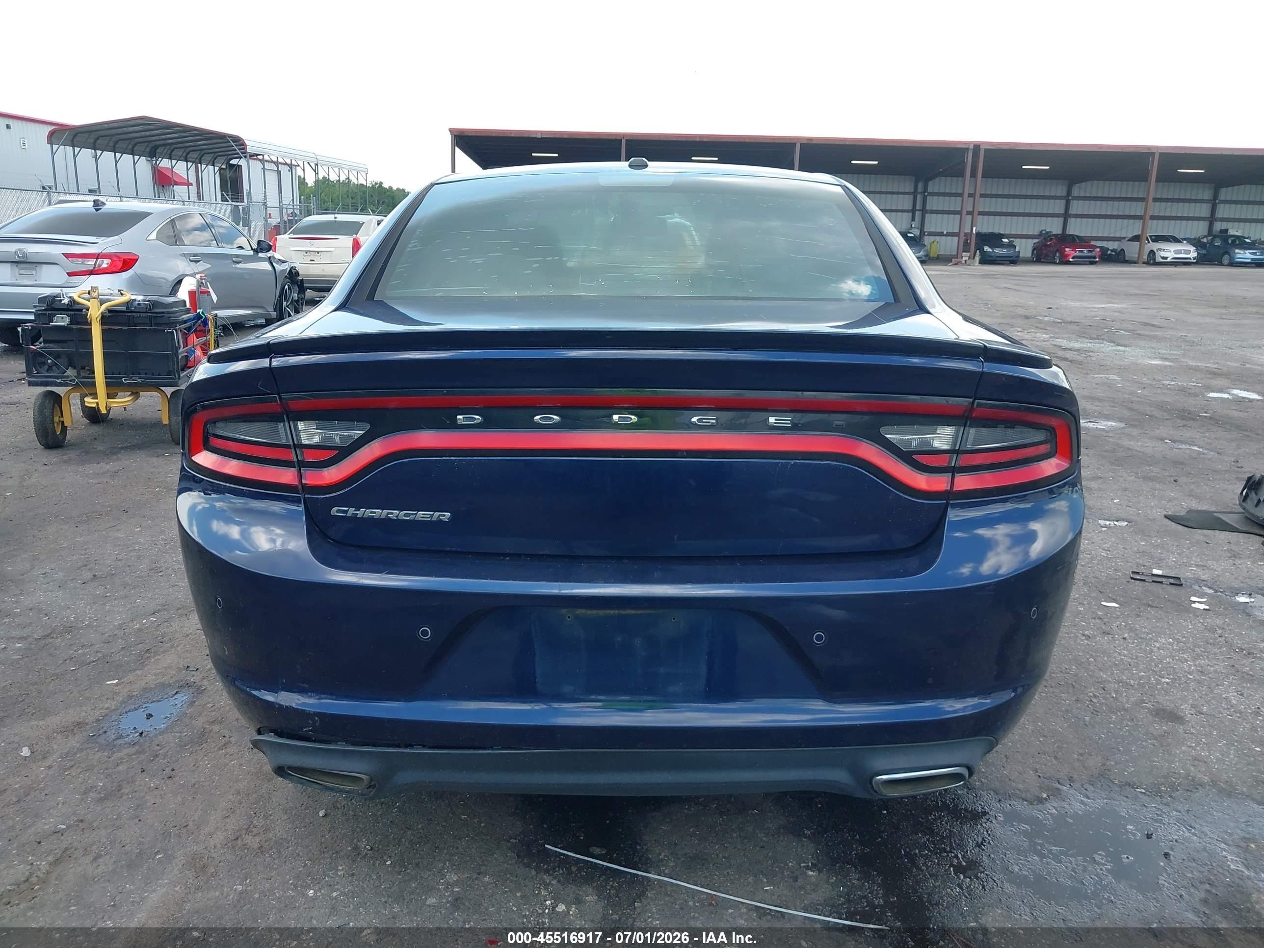 2015 Dodge Charger Se Blue vin: 2C3CDXBG3FH897053