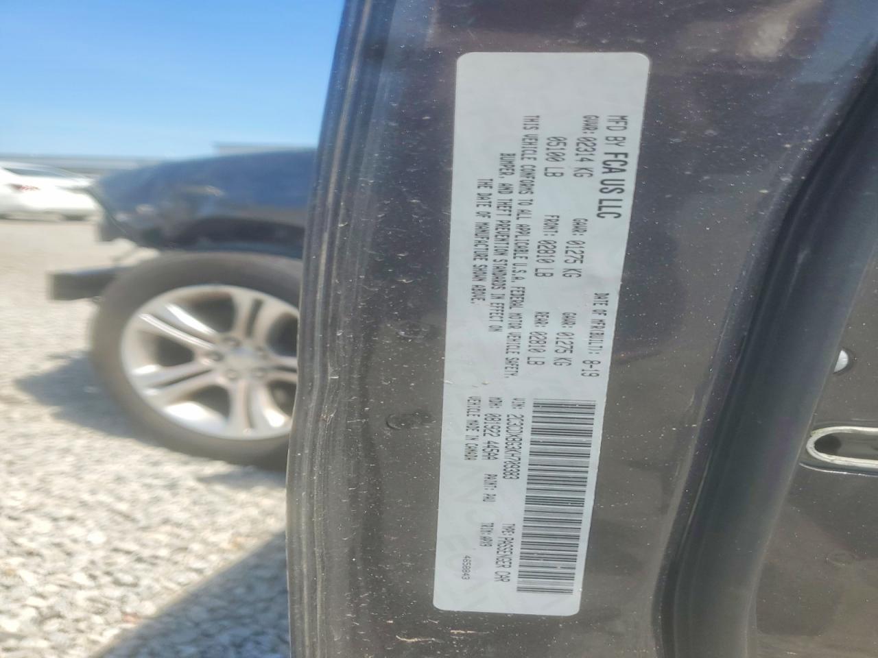 2019 Dodge Charger Sxt Charcoal vin: 2C3CDXBG3KH709383
