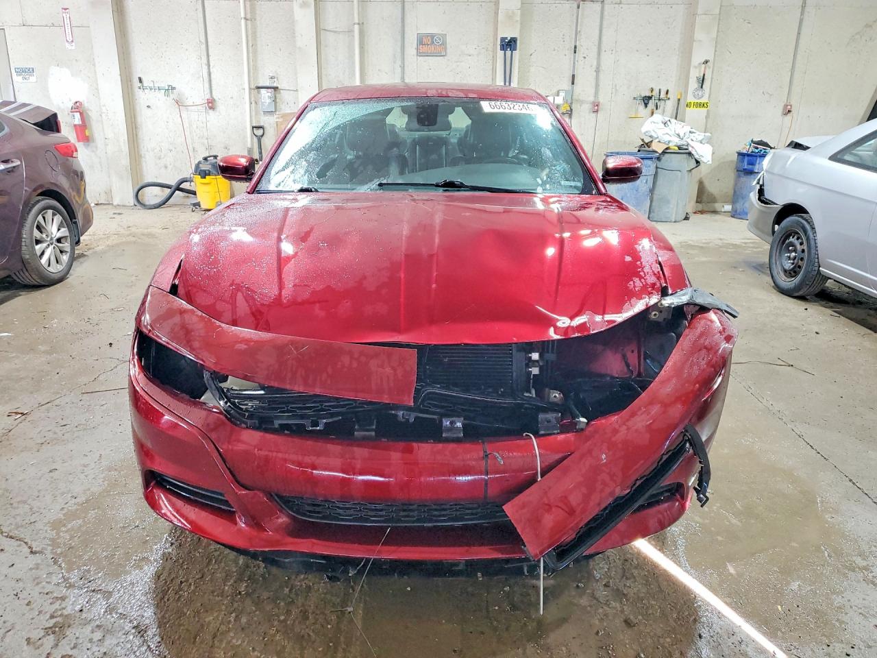 2019 Dodge Charger Sxt Burgundy vin: 2C3CDXBG3KH724983