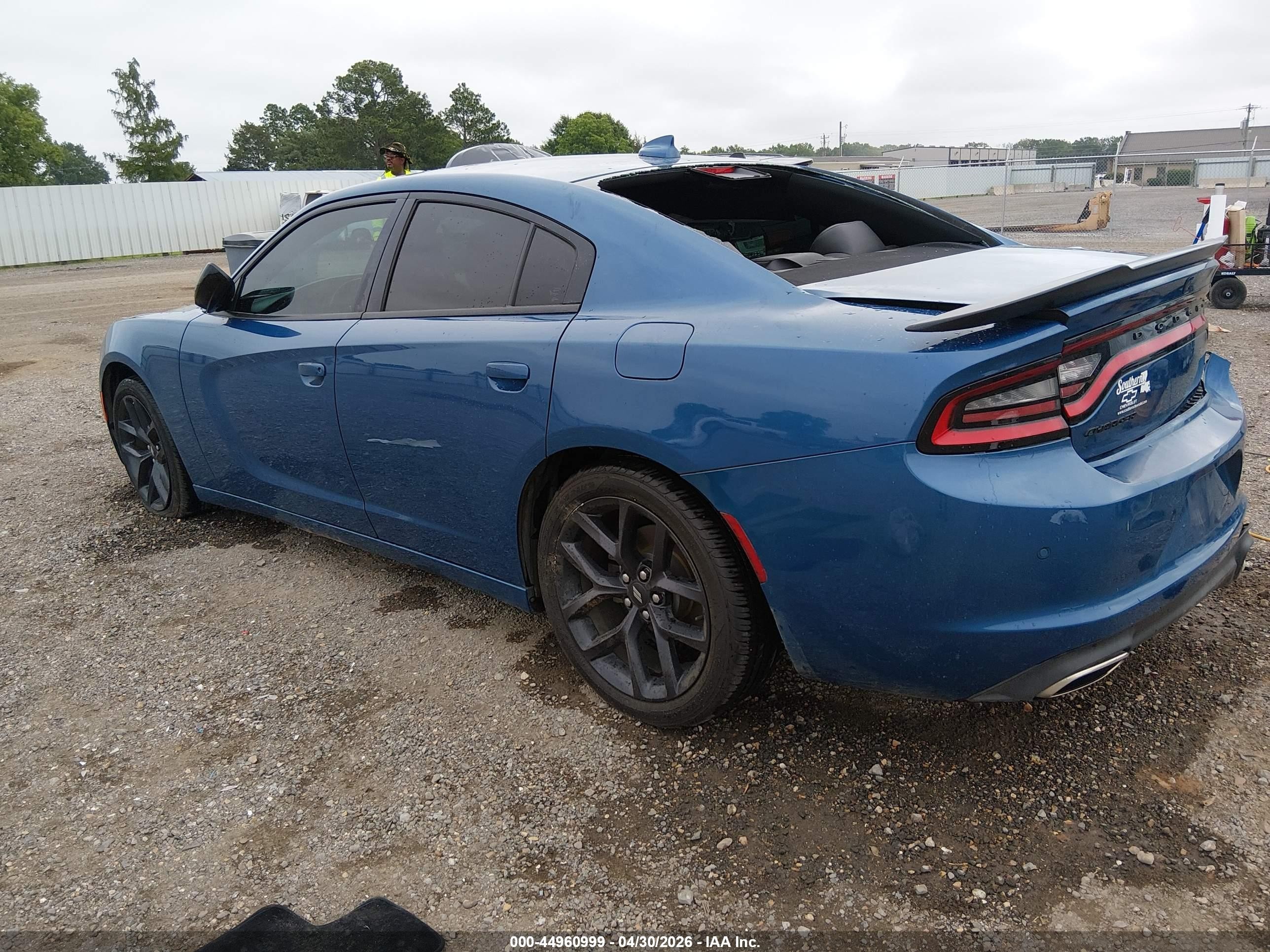 2020 Dodge Charger Sxt Rwd Blue vin: 2C3CDXBG3LH136518