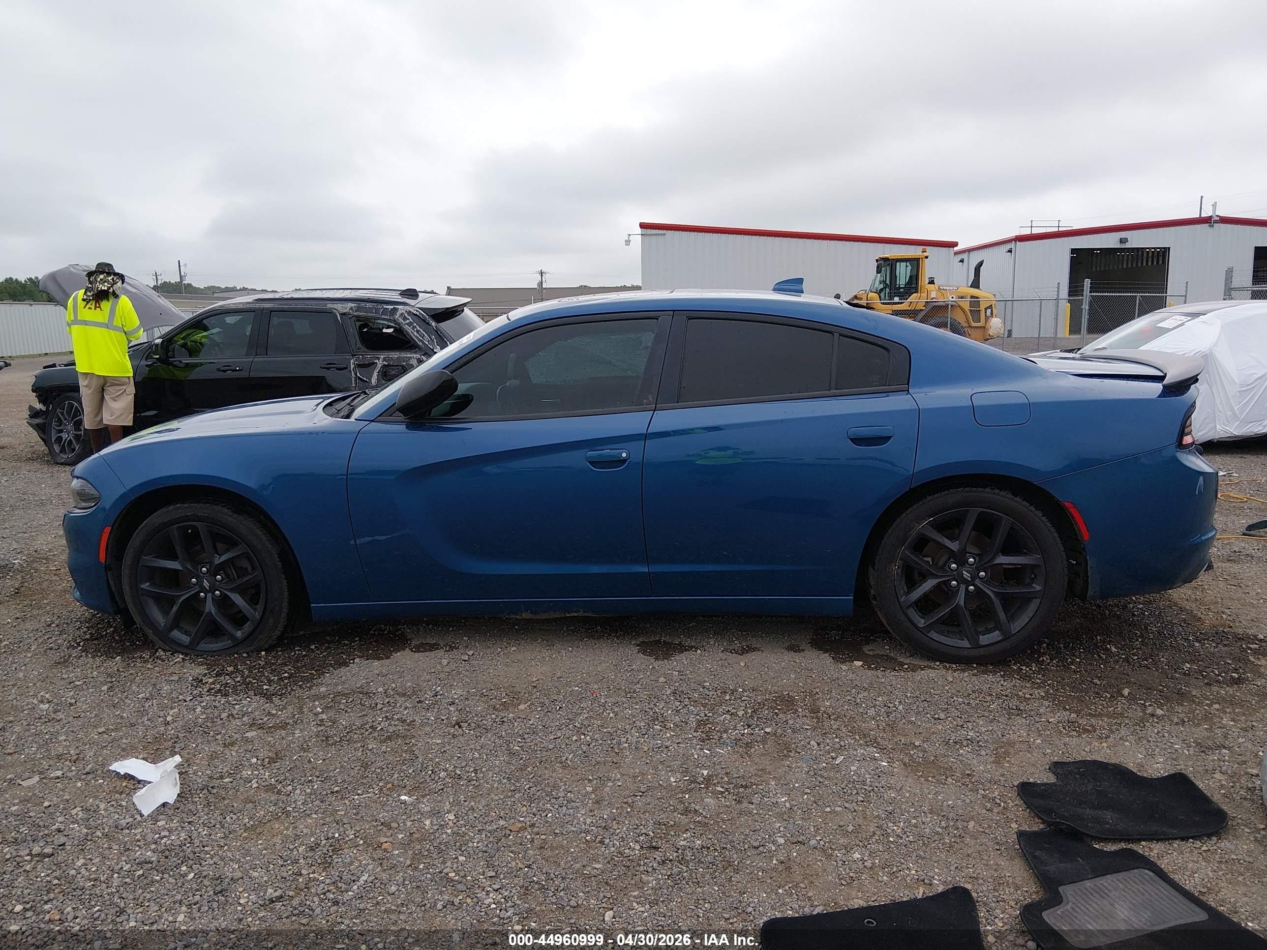2020 Dodge Charger Sxt Rwd Blue vin: 2C3CDXBG3LH136518