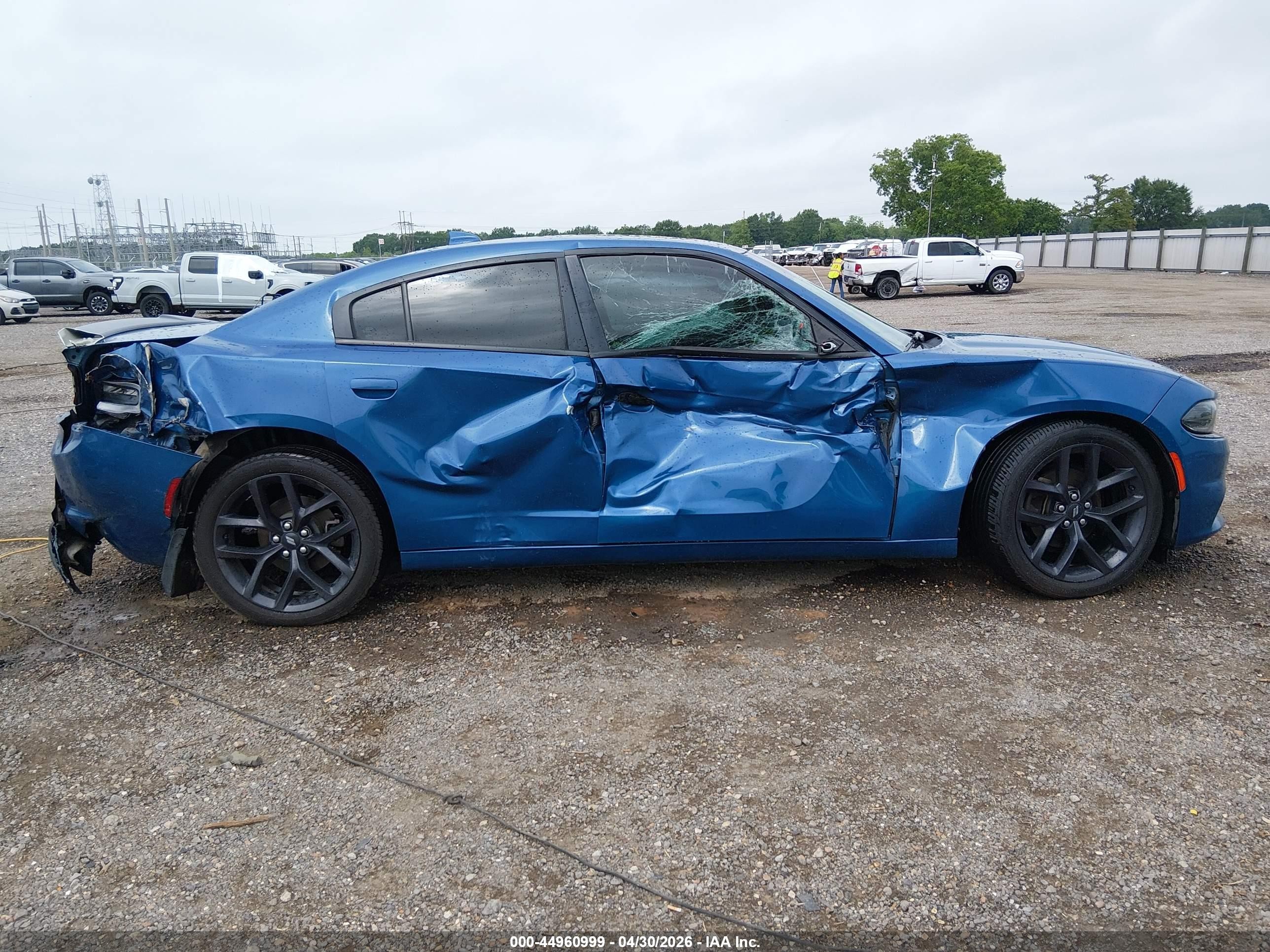 2020 Dodge Charger Sxt Rwd Blue vin: 2C3CDXBG3LH136518