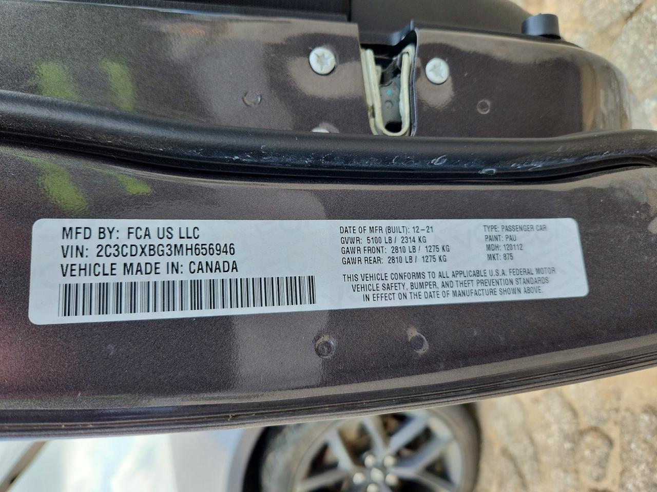 2021 Dodge Charger Sxt Charcoal vin: 2C3CDXBG3MH656946