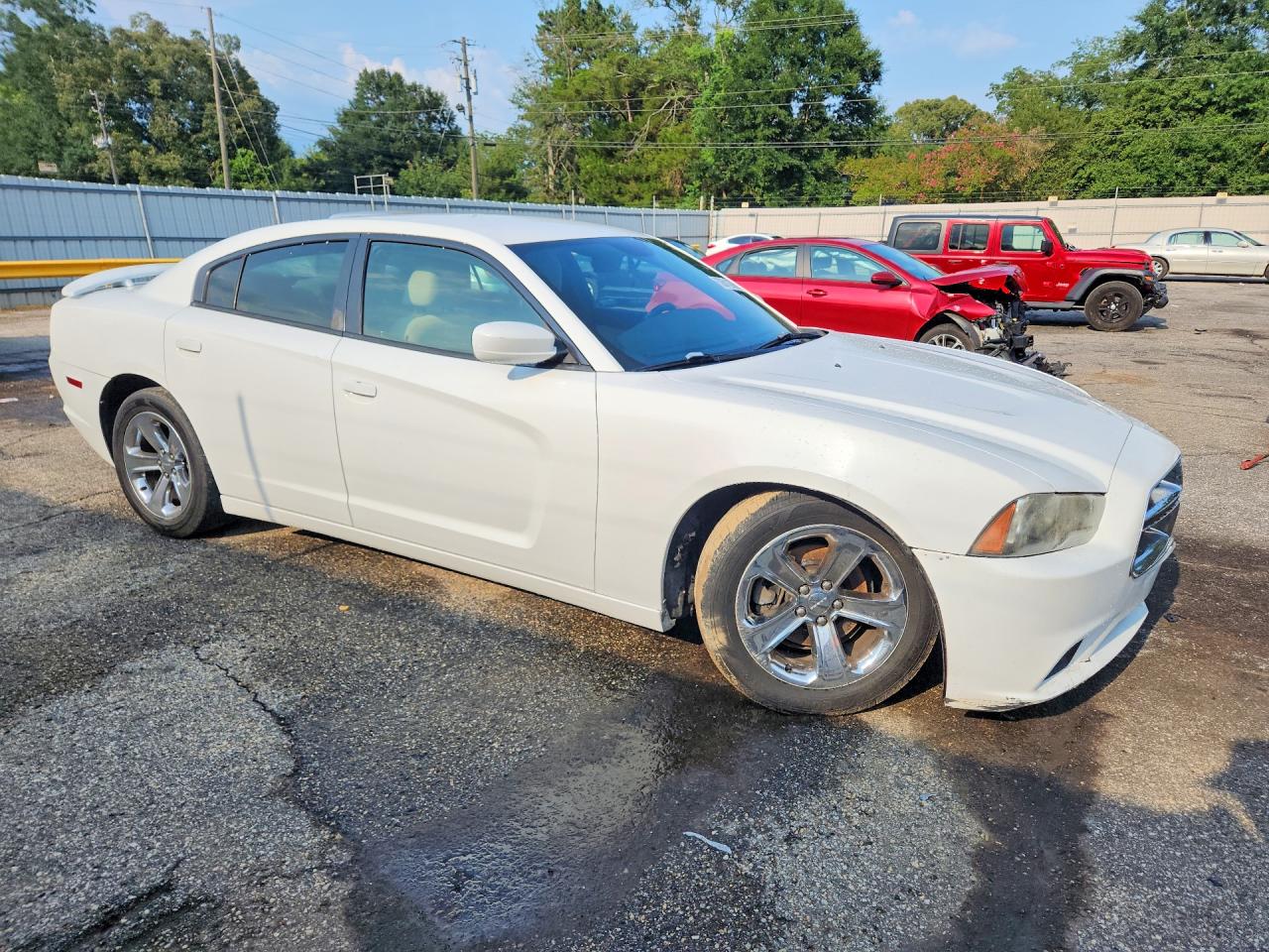 2012 Dodge Charger Se White vin: 2C3CDXBG4CH302870