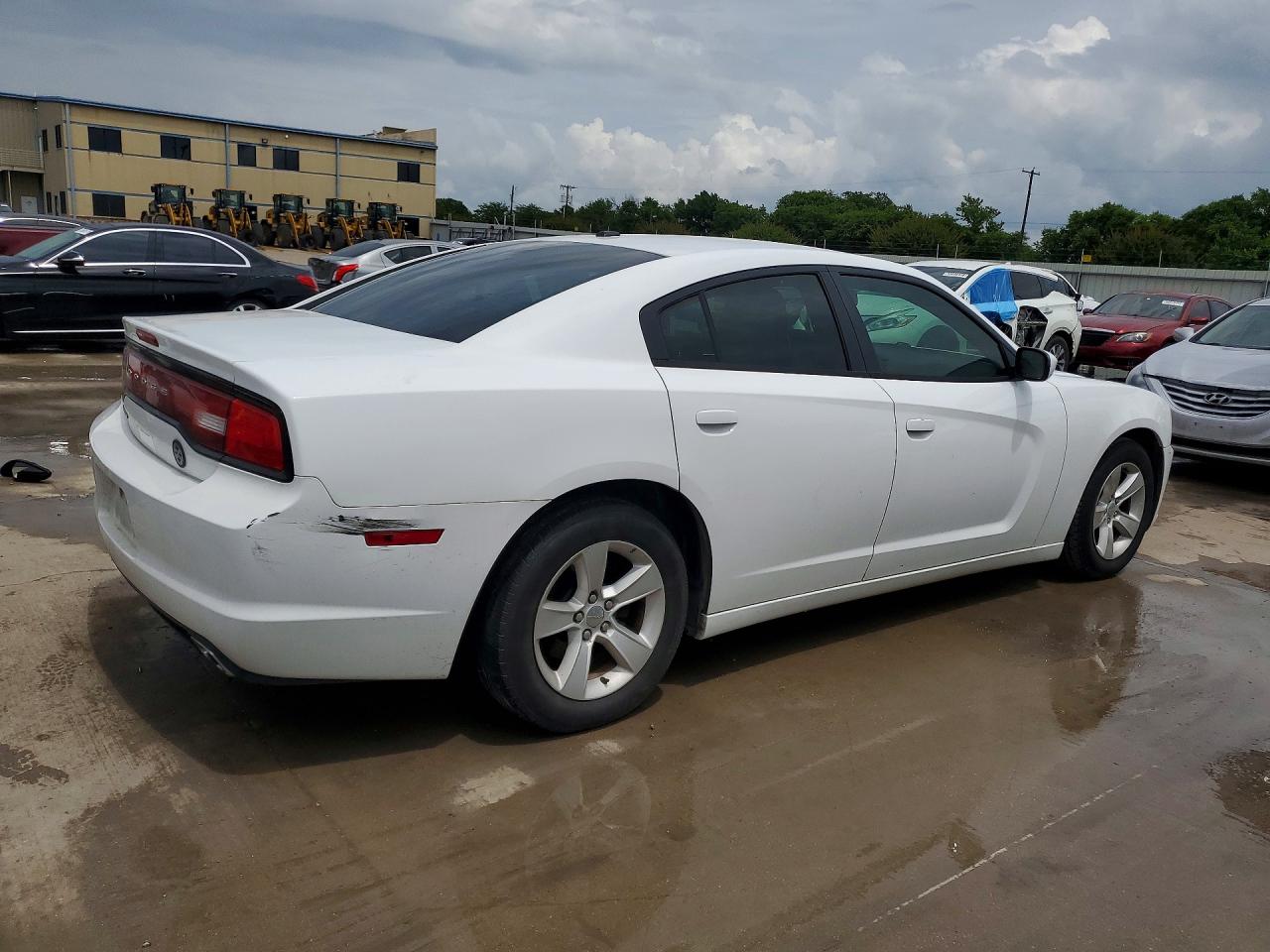 2013 Dodge Charger Se White vin: 2C3CDXBG4DH571209
