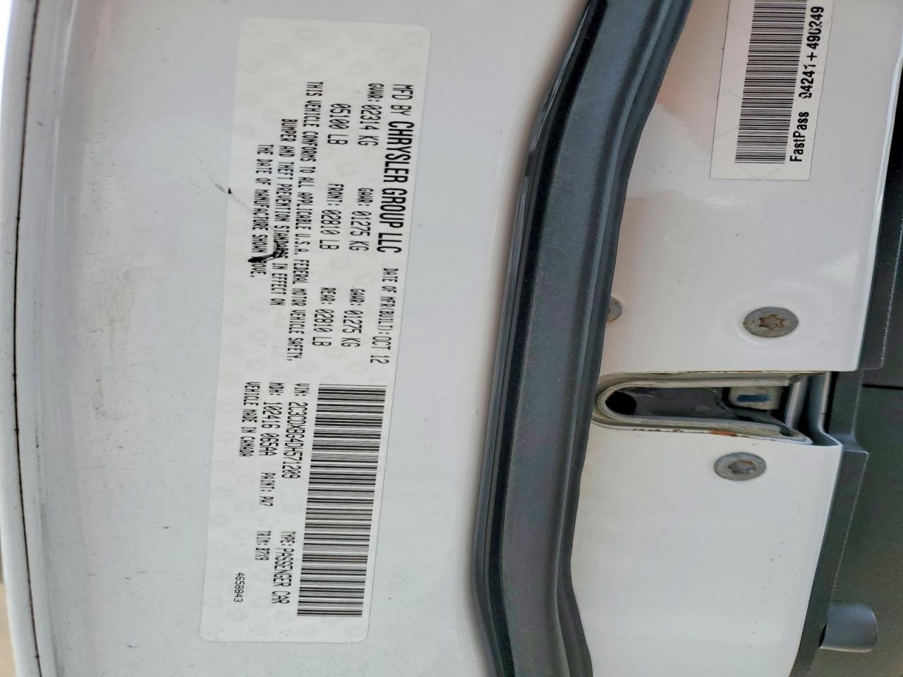2013 Dodge Charger Se White vin: 2C3CDXBG4DH571209