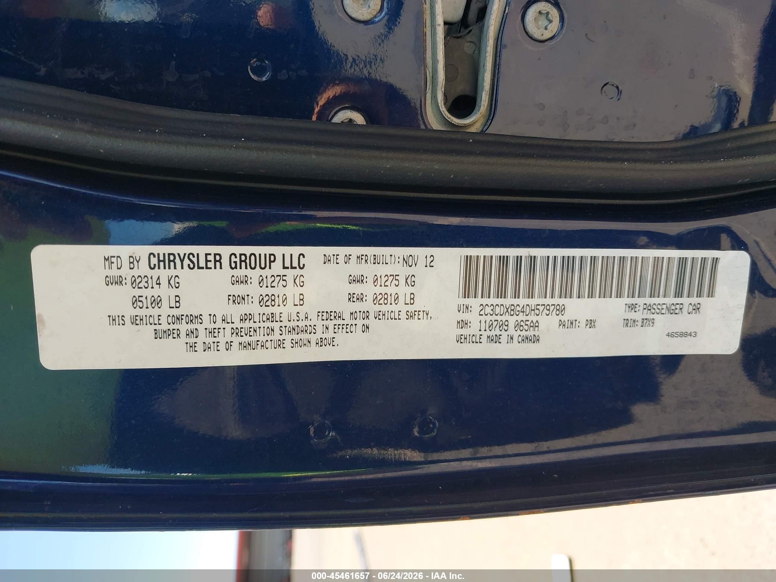 2013 Dodge Charger Se Blue vin: 2C3CDXBG4DH579780