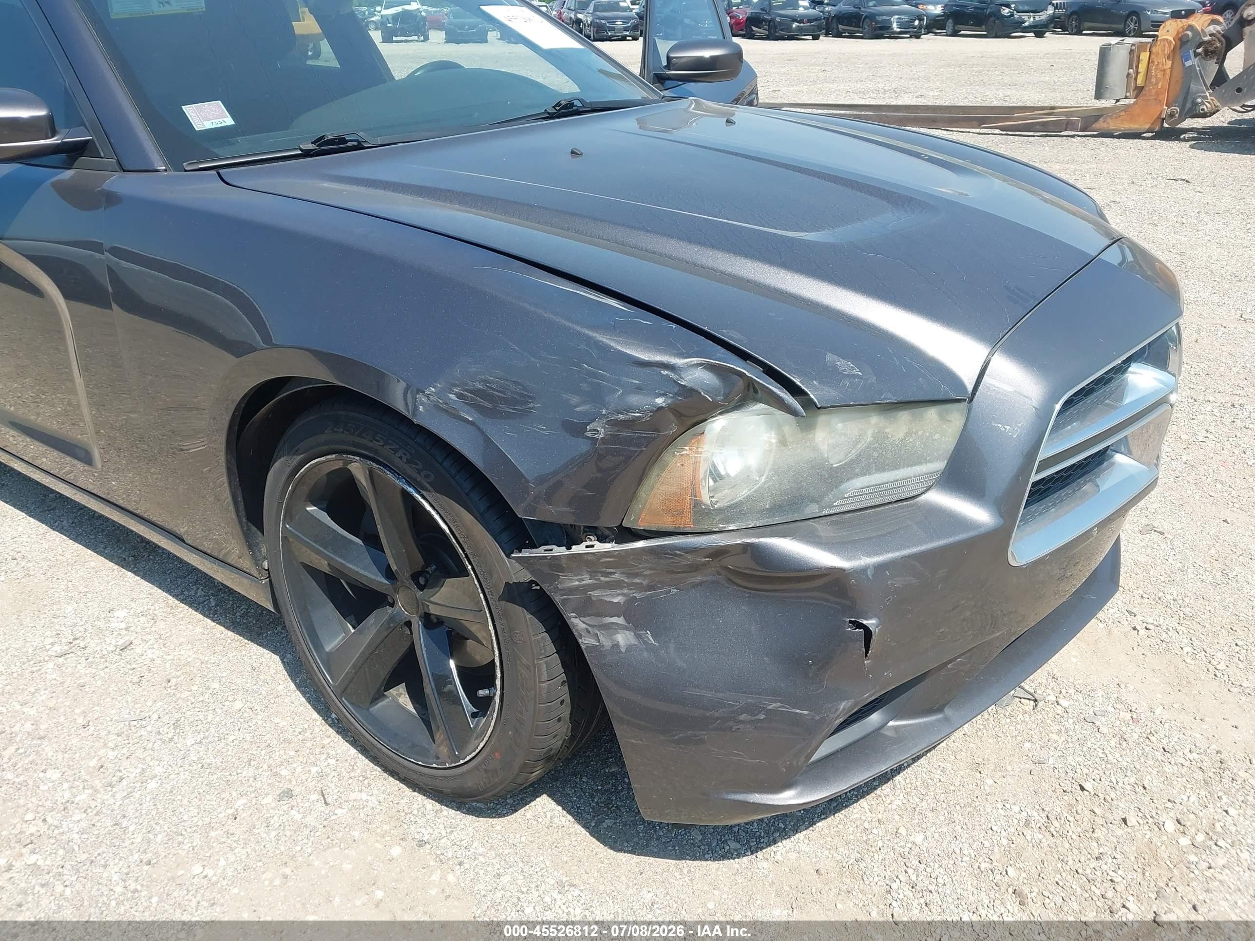 2013 Dodge Charger Se Gray vin: 2C3CDXBG4DH636544