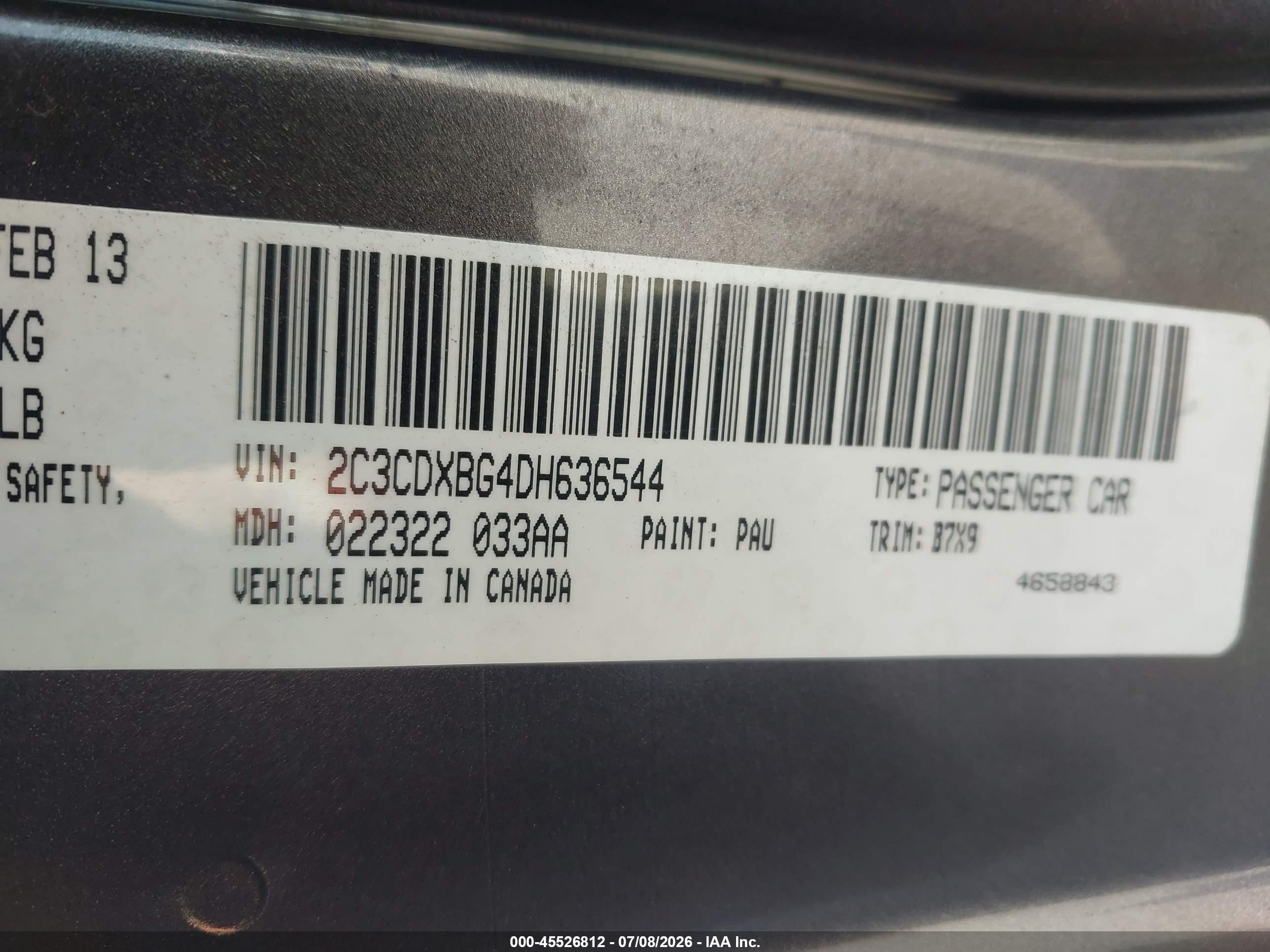 2013 Dodge Charger Se Gray vin: 2C3CDXBG4DH636544