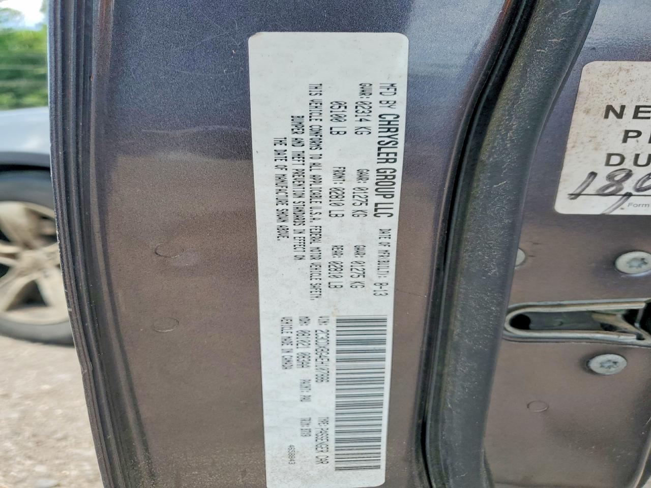 2014 Dodge Charger Se Gray vin: 2C3CDXBG4EH107886