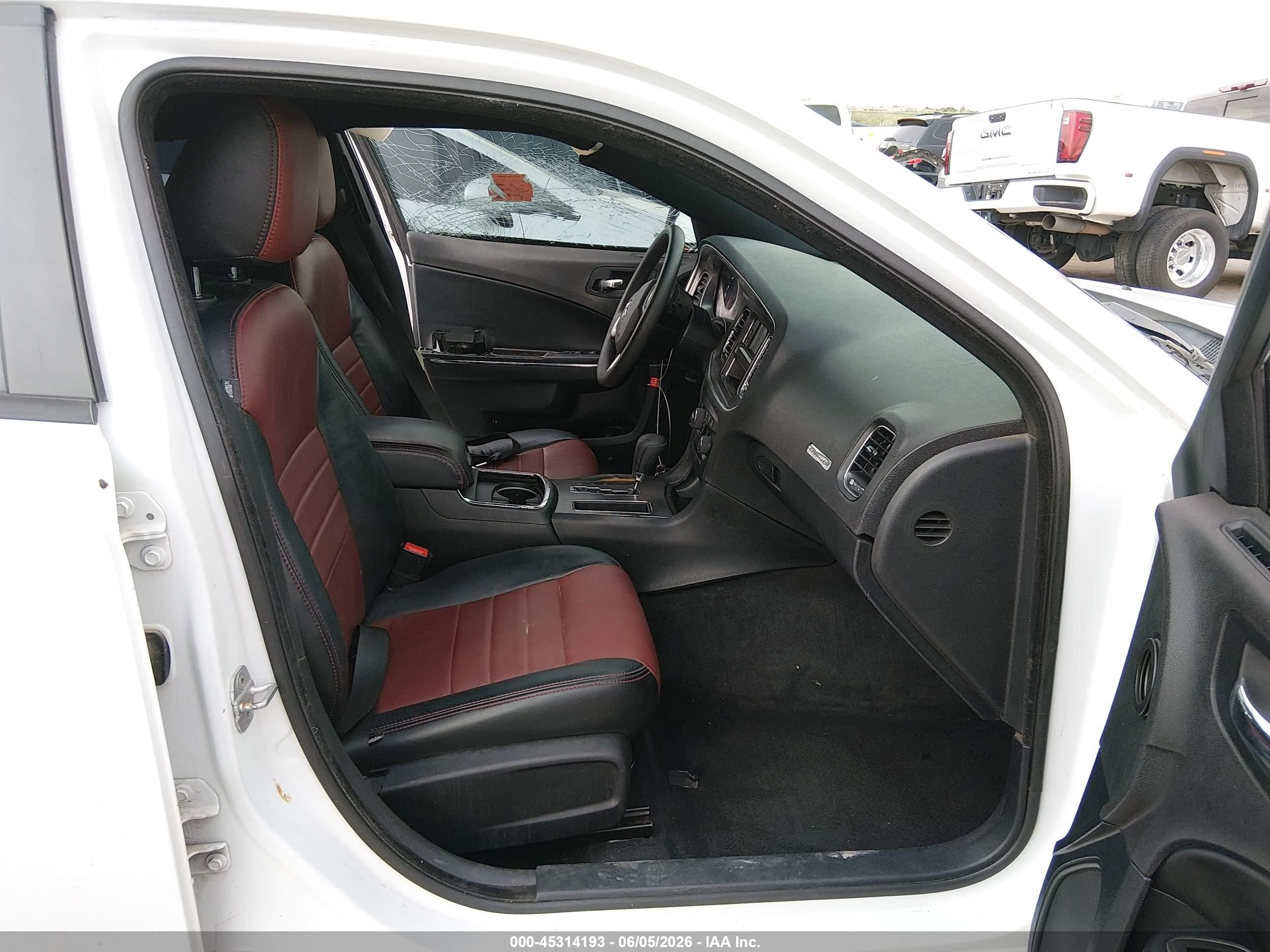 2014 Dodge Charger Se White vin: 2C3CDXBG4EH116832