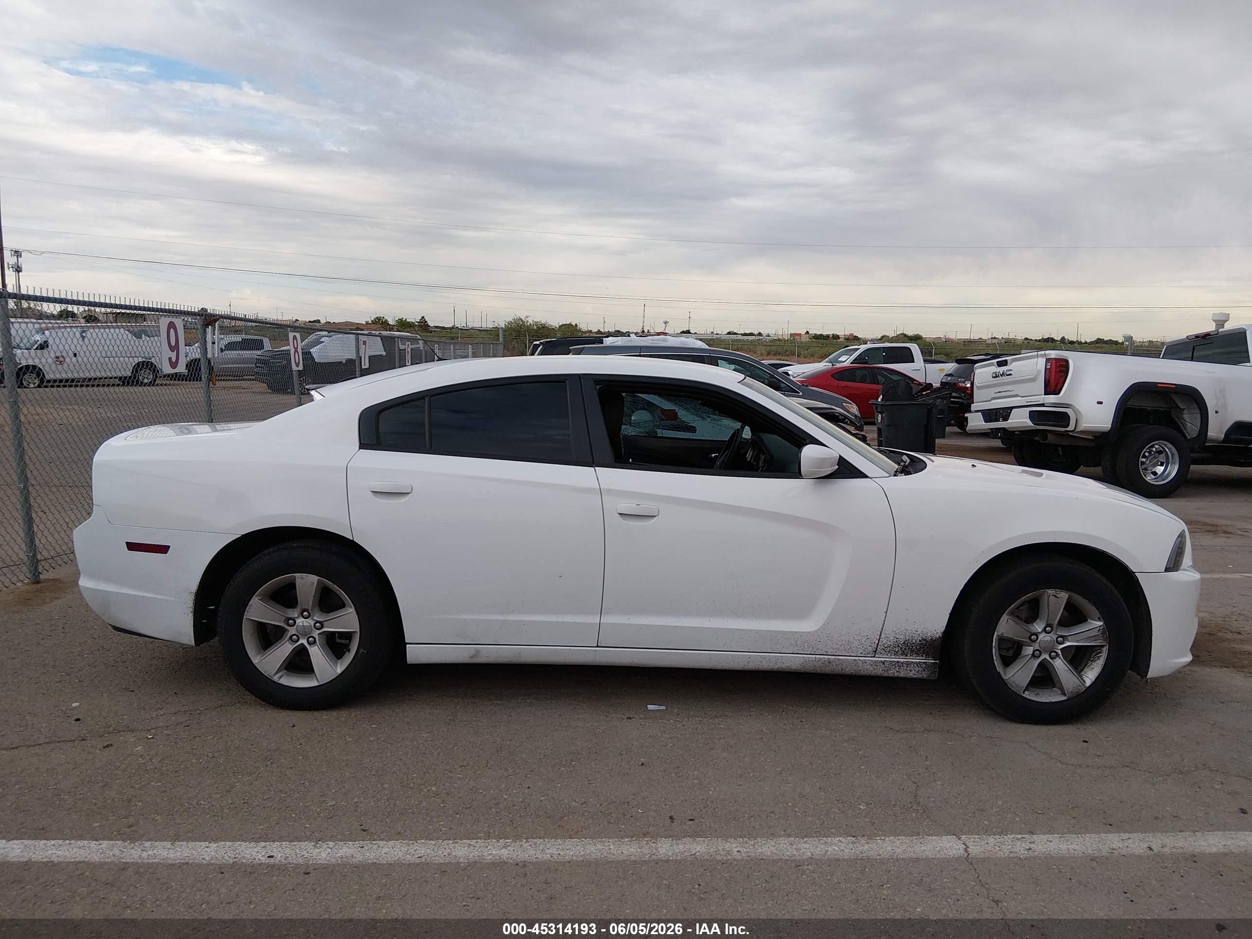 2014 Dodge Charger Se White vin: 2C3CDXBG4EH116832