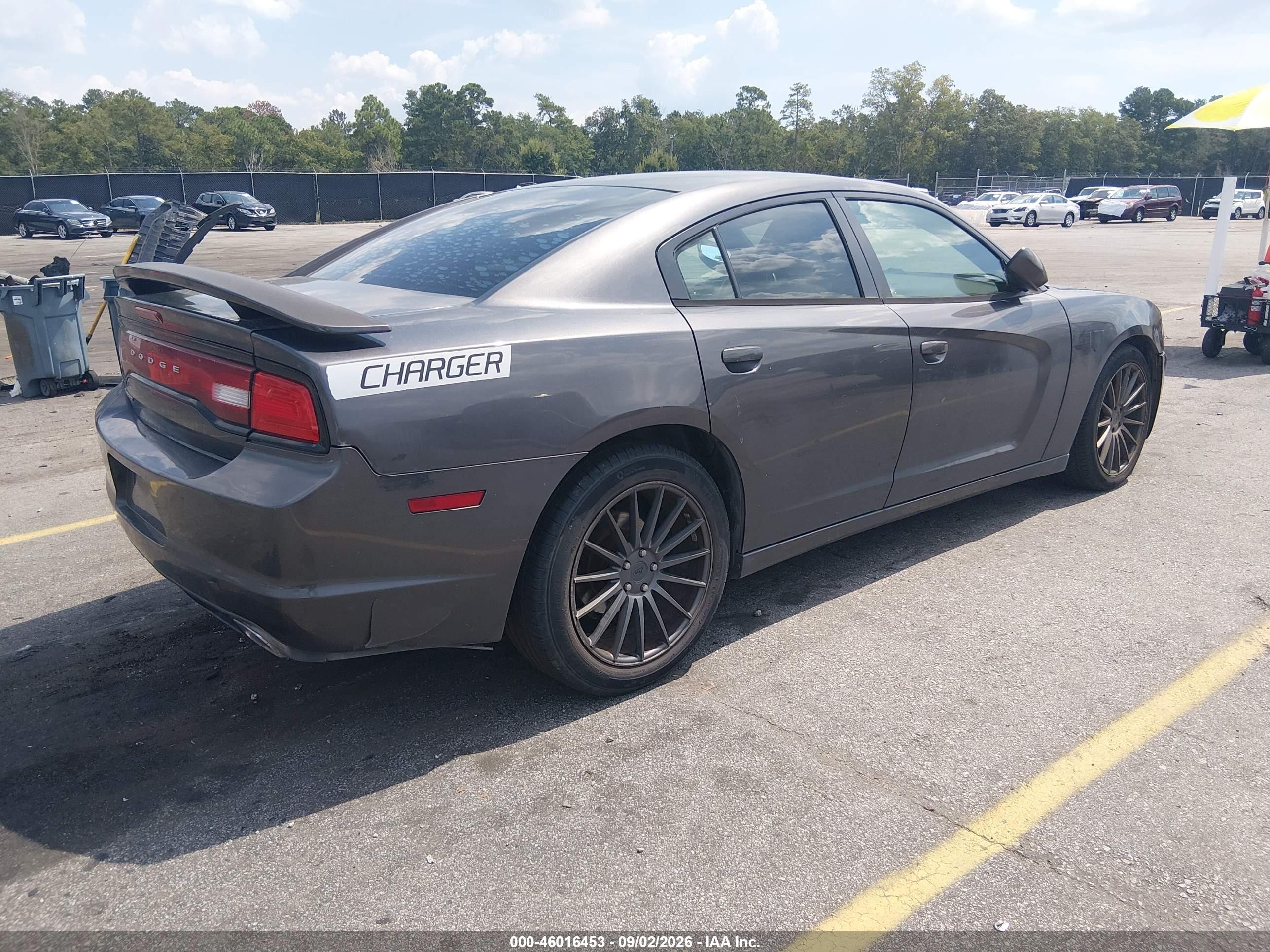 2014 Dodge Charger Se Gray vin: 2C3CDXBG4EH130195