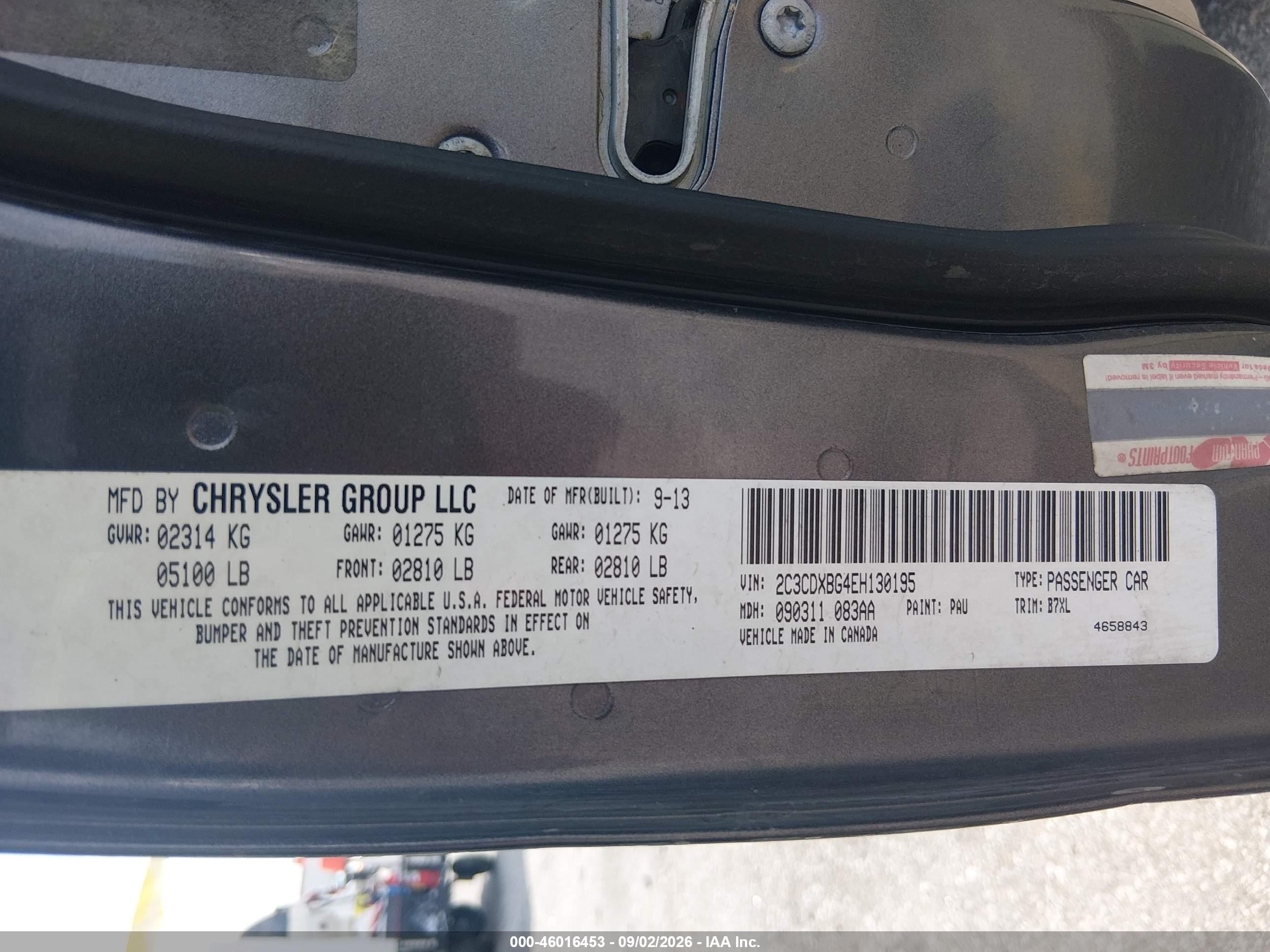 2014 Dodge Charger Se Gray vin: 2C3CDXBG4EH130195