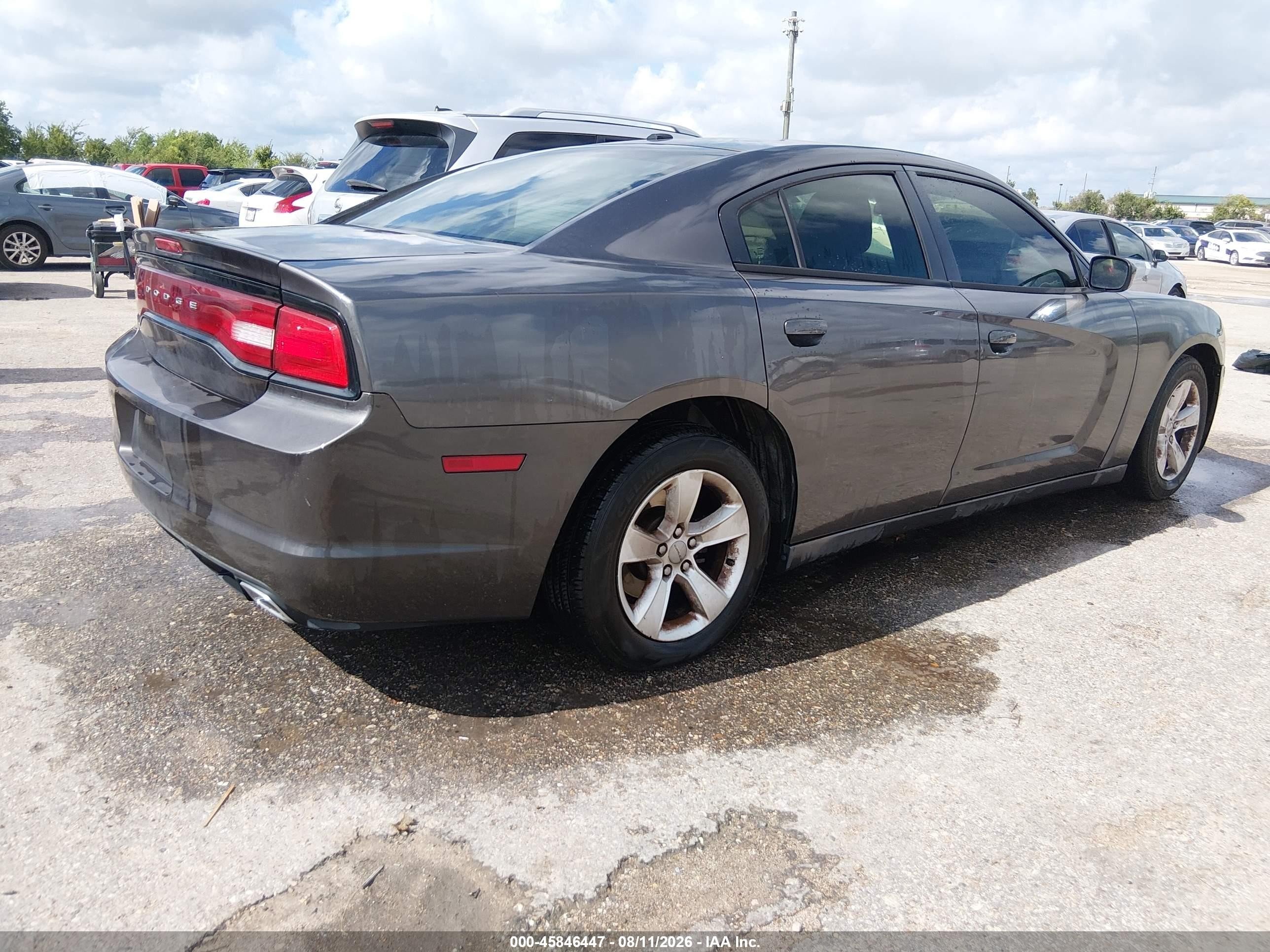 2014 Dodge Charger Se Gray vin: 2C3CDXBG4EH154948