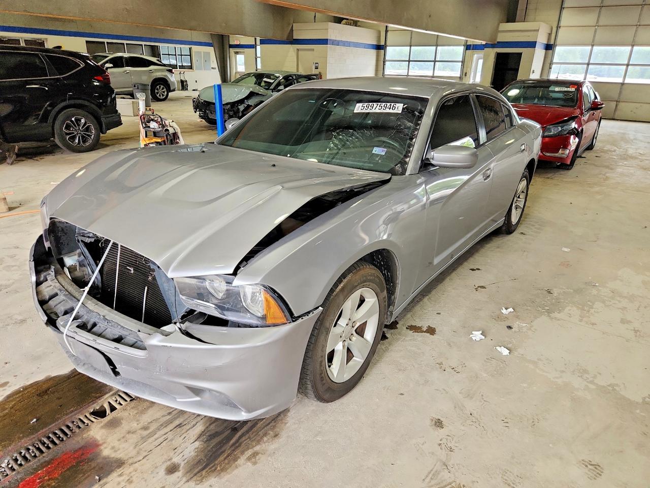 2014 Dodge Charger Se Silver vin: 2C3CDXBG4EH237389