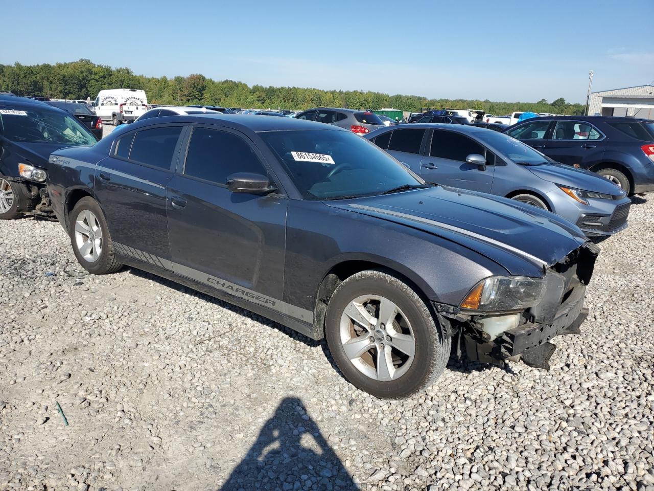 2014 Dodge Charger Se Gray vin: 2C3CDXBG4EH266035