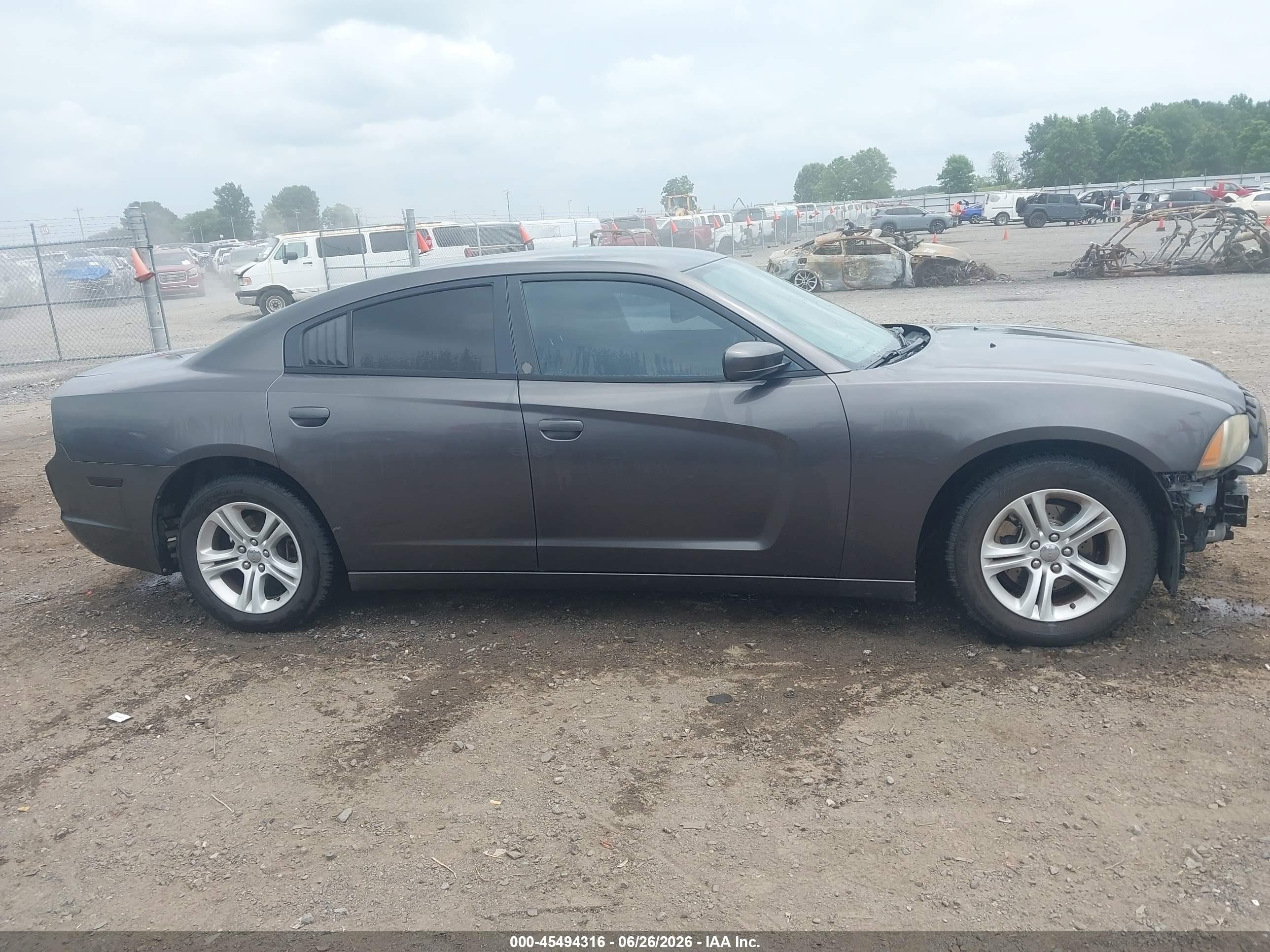 2014 Dodge Charger Se Gray vin: 2C3CDXBG4EH267959