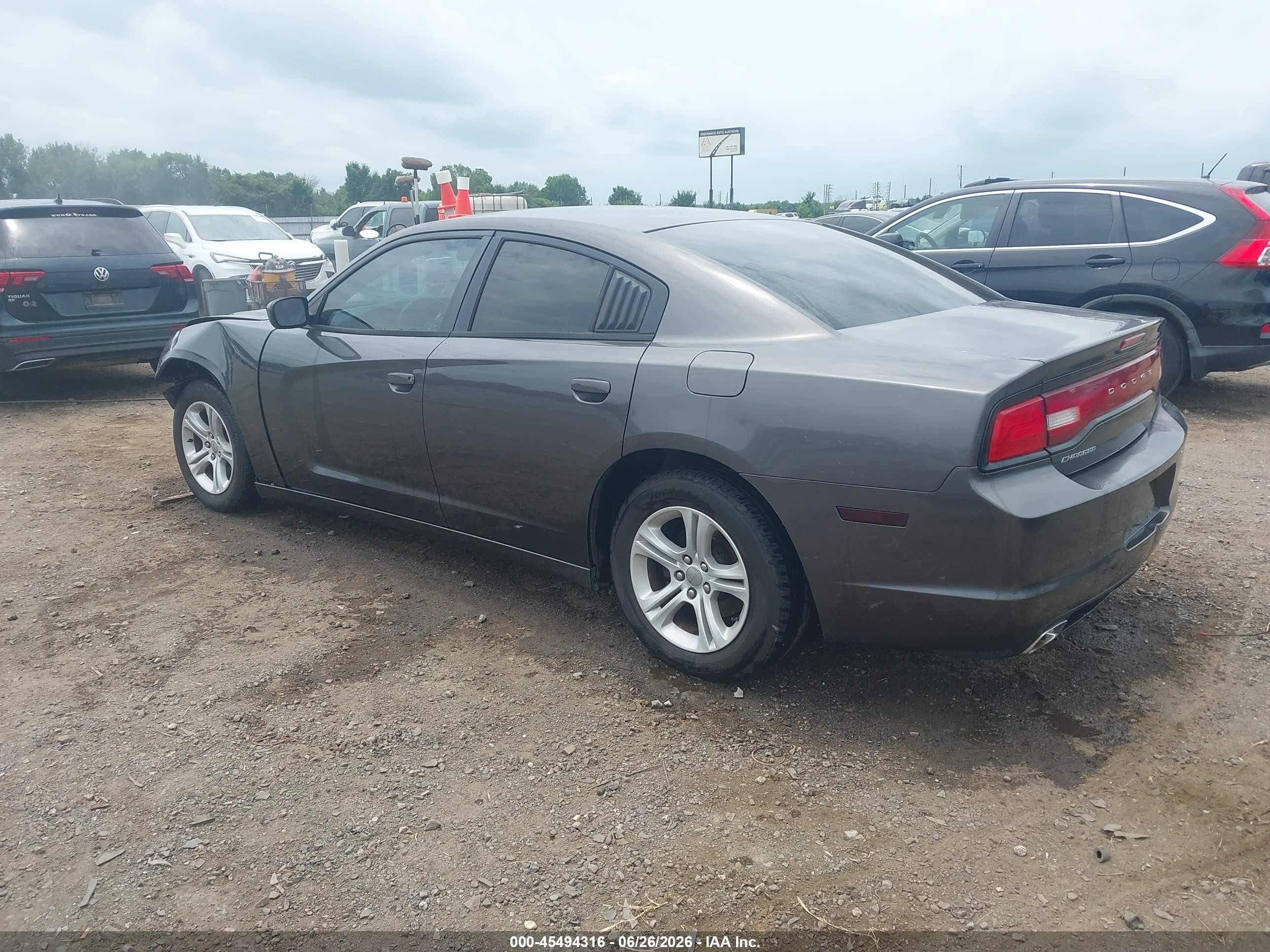 2014 Dodge Charger Se Gray vin: 2C3CDXBG4EH267959