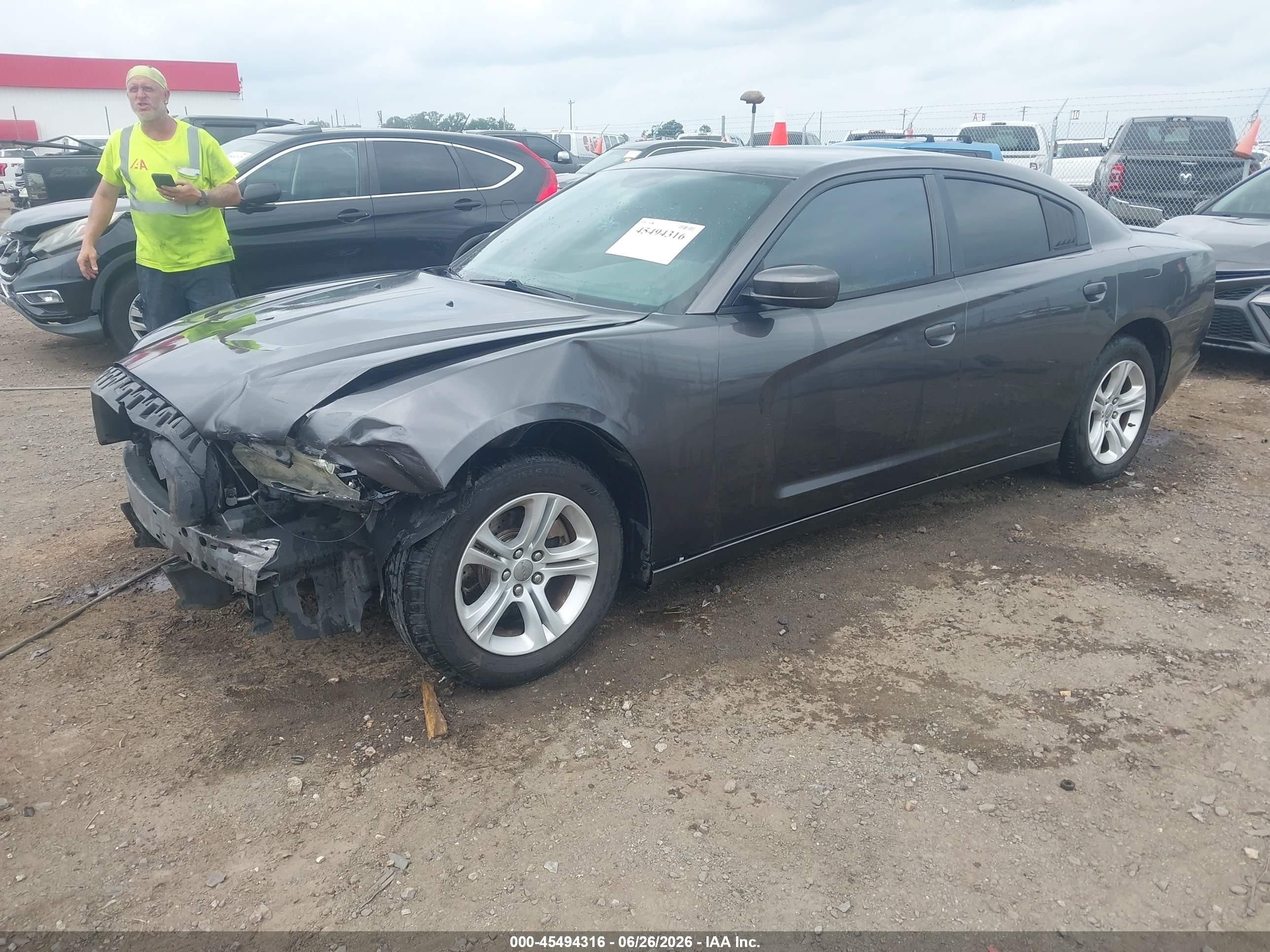 2014 Dodge Charger Se Gray vin: 2C3CDXBG4EH267959