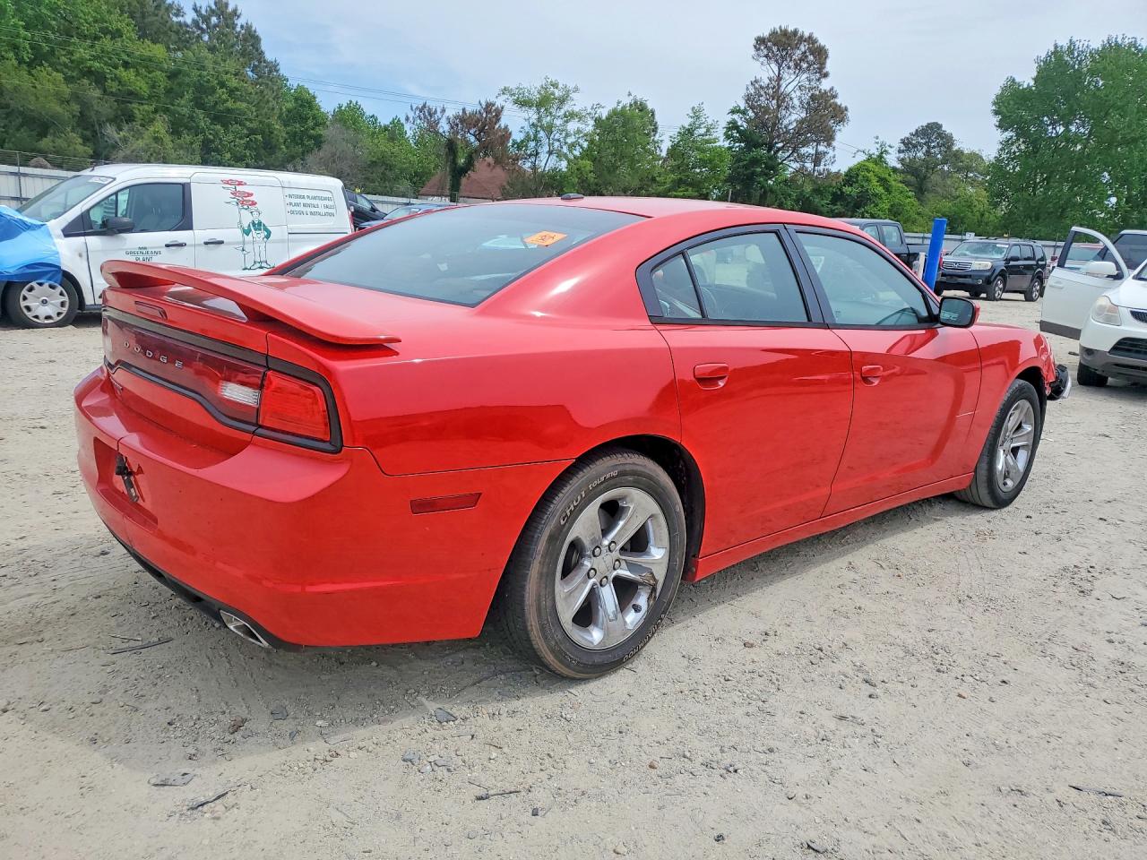 2014 Dodge Charger Se Red vin: 2C3CDXBG4EH285216